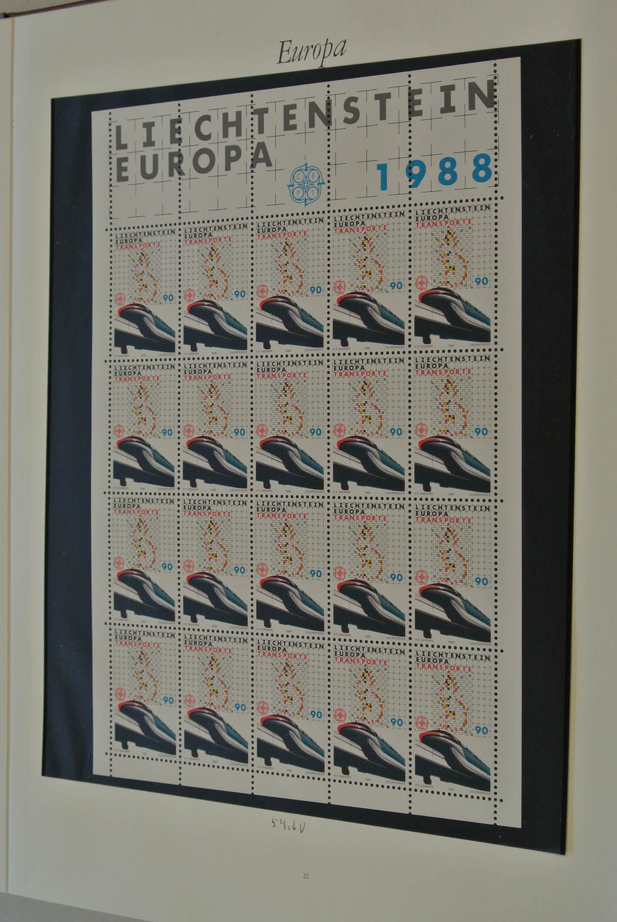 20674 319 - 20674 Europa CEPT 1956-1996.