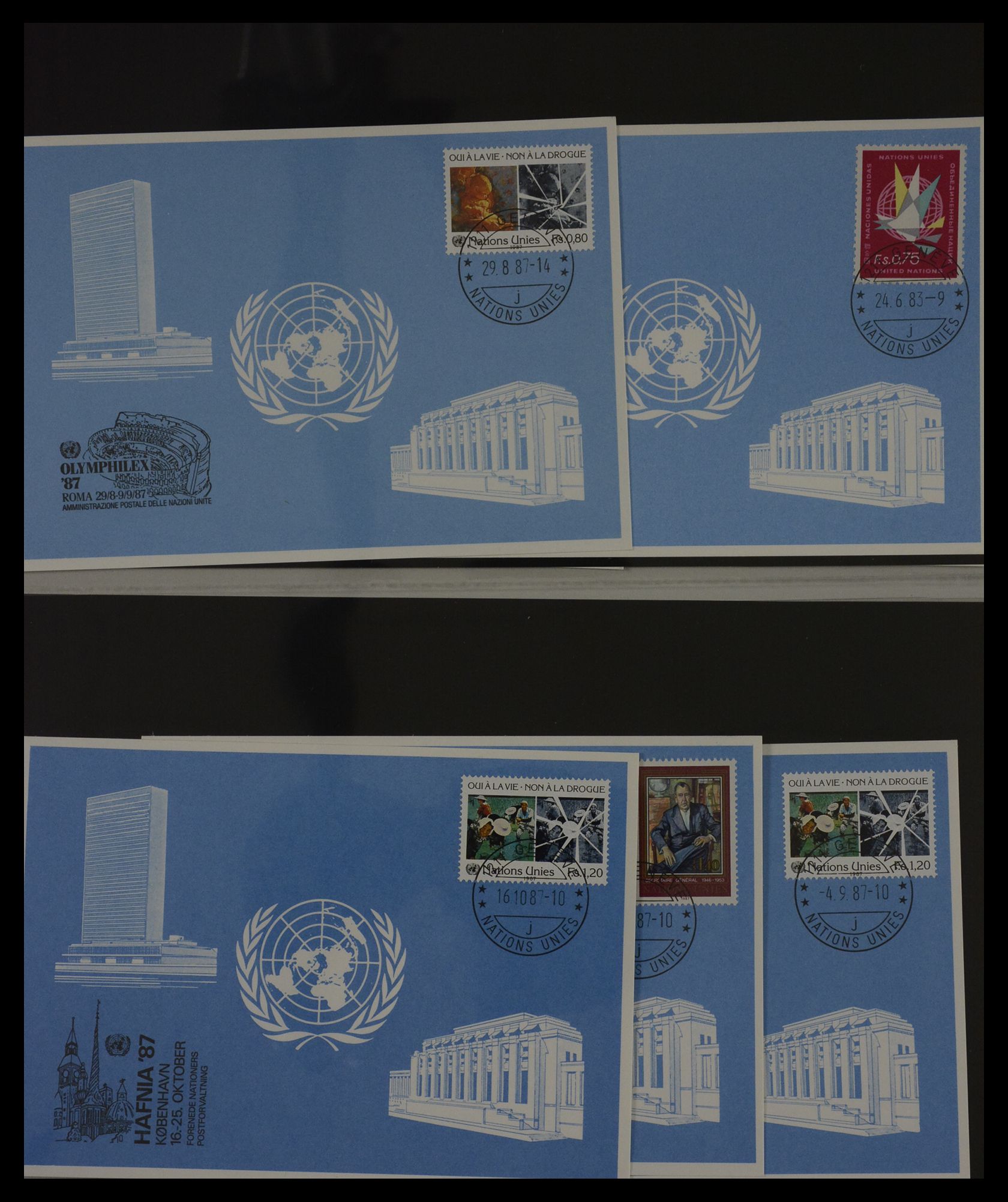 27382 132 - 27382 Verenigde Naties 1957-2003 FDC's.