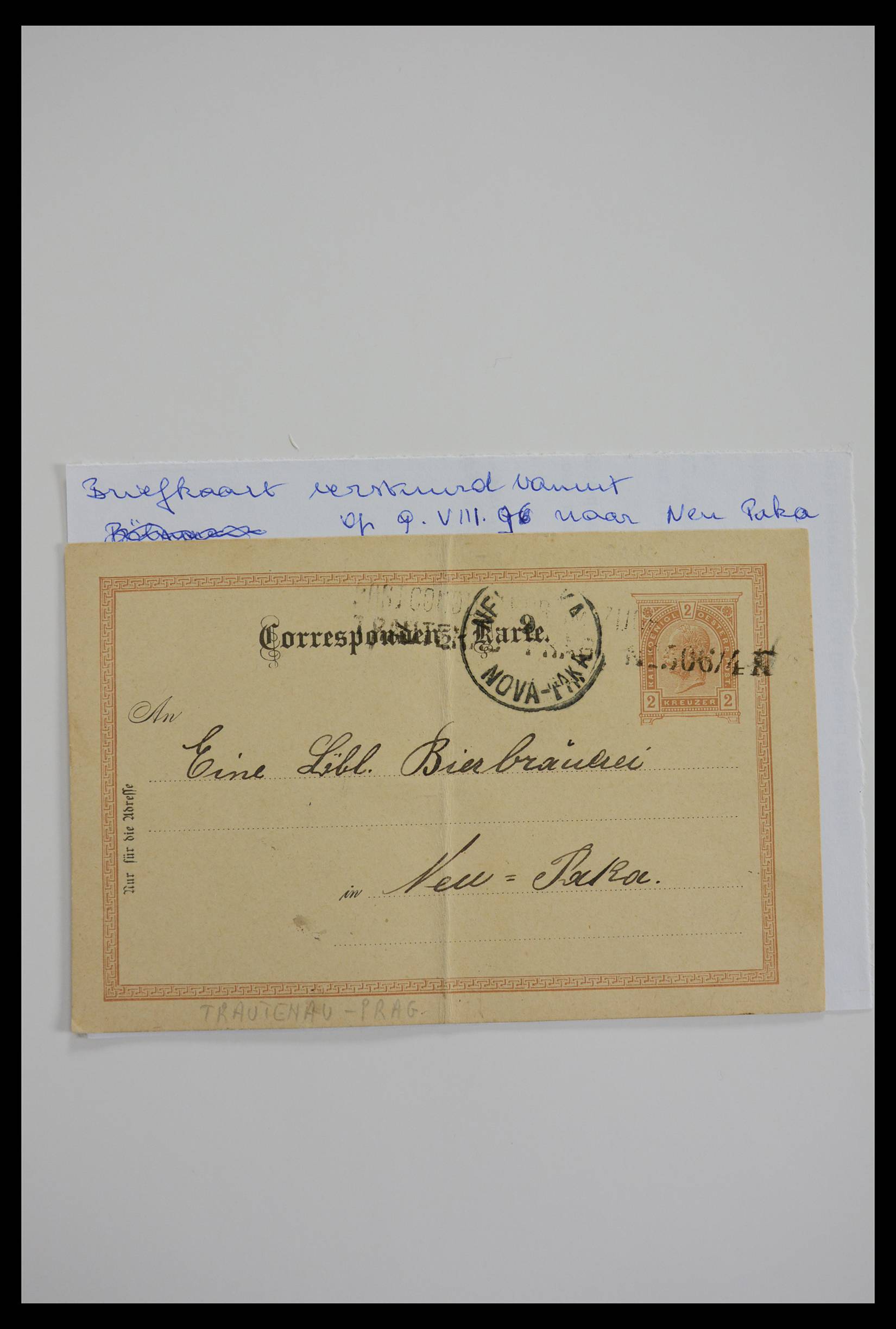27524 0125 - 27524 Austria railroad post and station cancels.