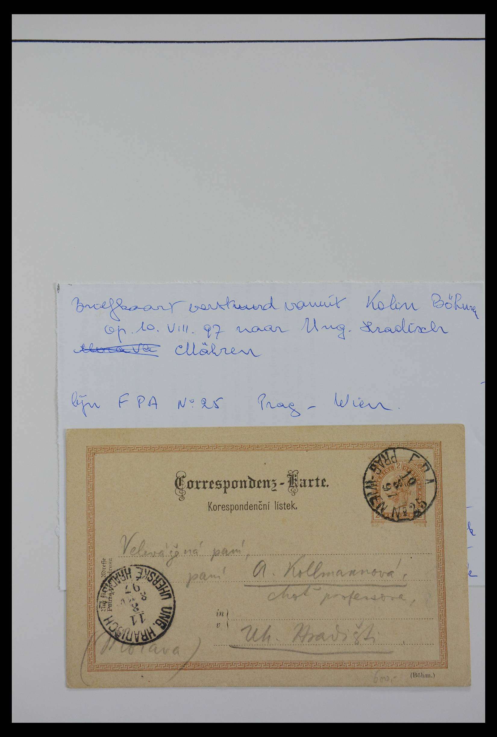 27524 0175 - 27524 Austria railroad post and station cancels.