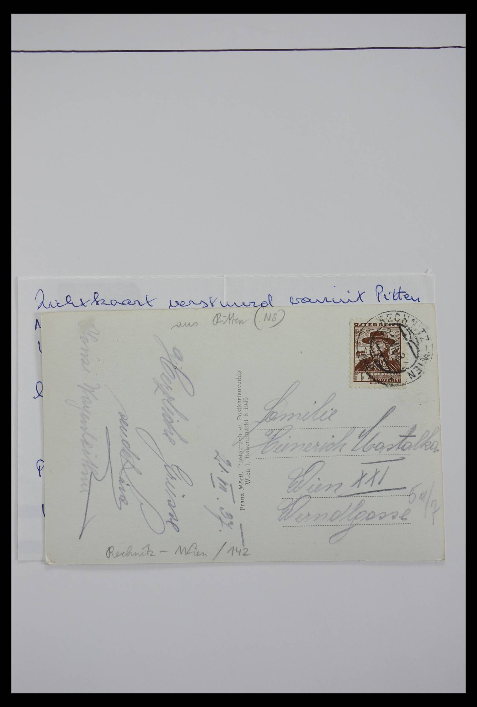 27524 0226 - 27524 Austria railroad post and station cancels.