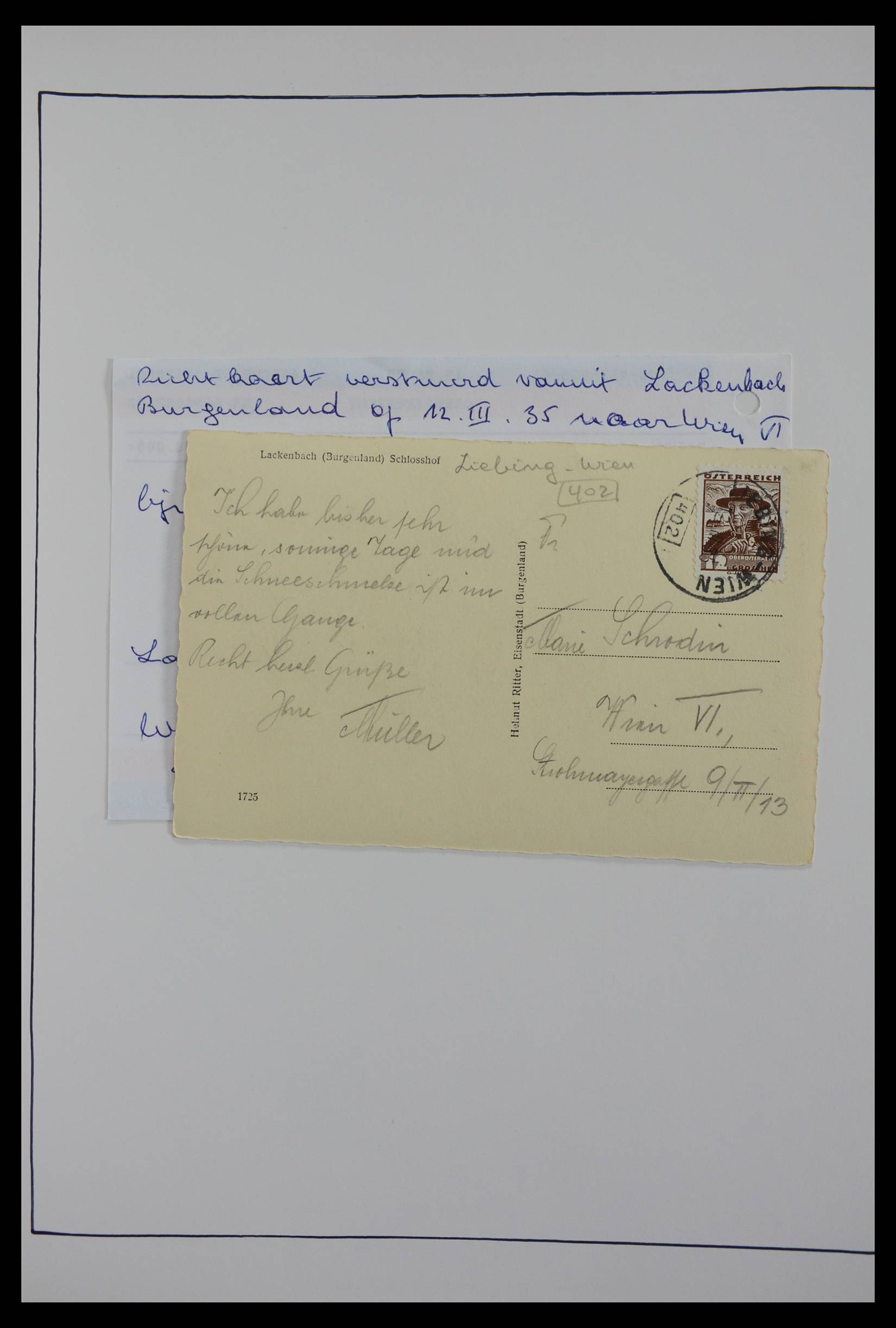 27524 0300 - 27524 Austria railroad post and station cancels.