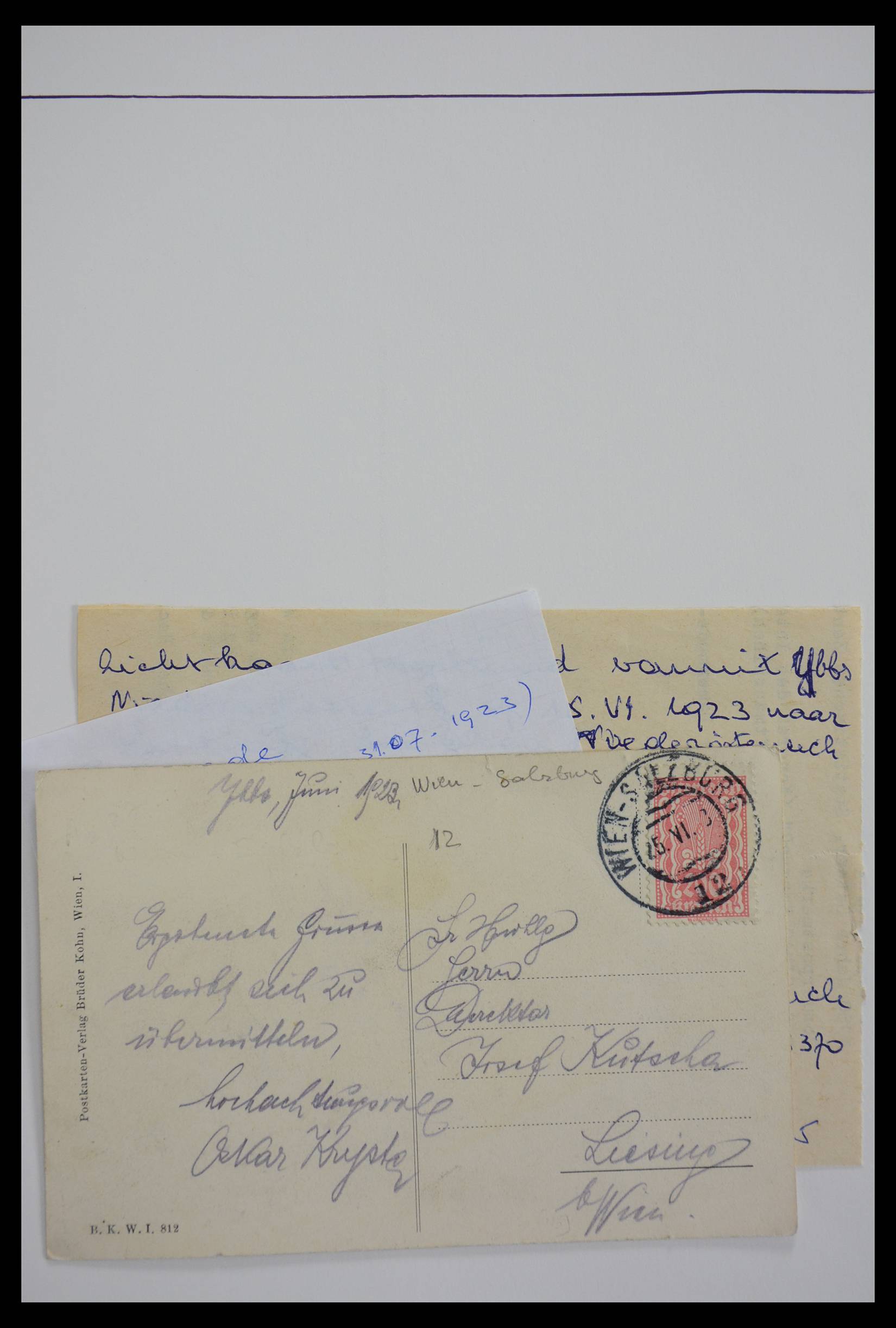 27524 0318 - 27524 Austria railroad post and station cancels.