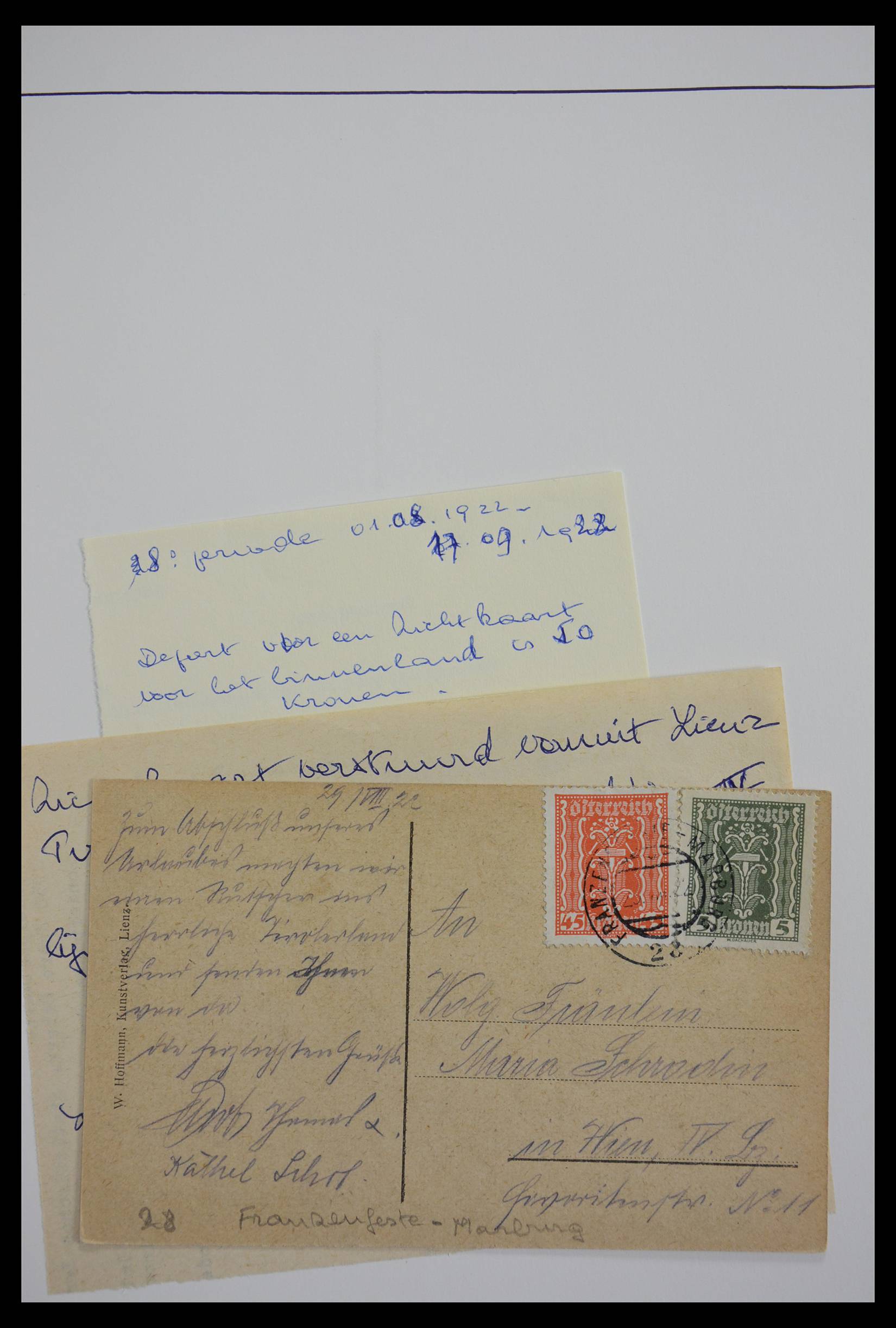 27524 0320 - 27524 Austria railroad post and station cancels.