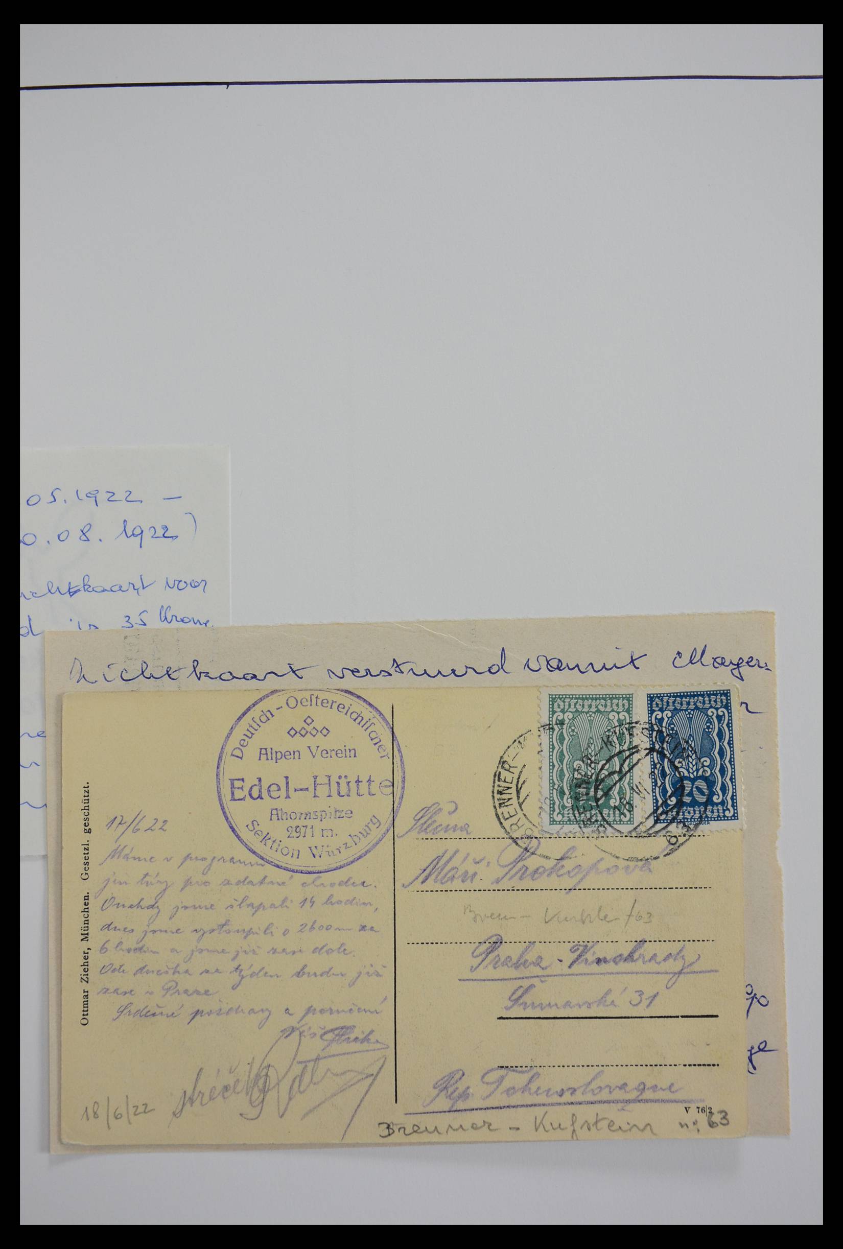 27524 0326 - 27524 Austria railroad post and station cancels.