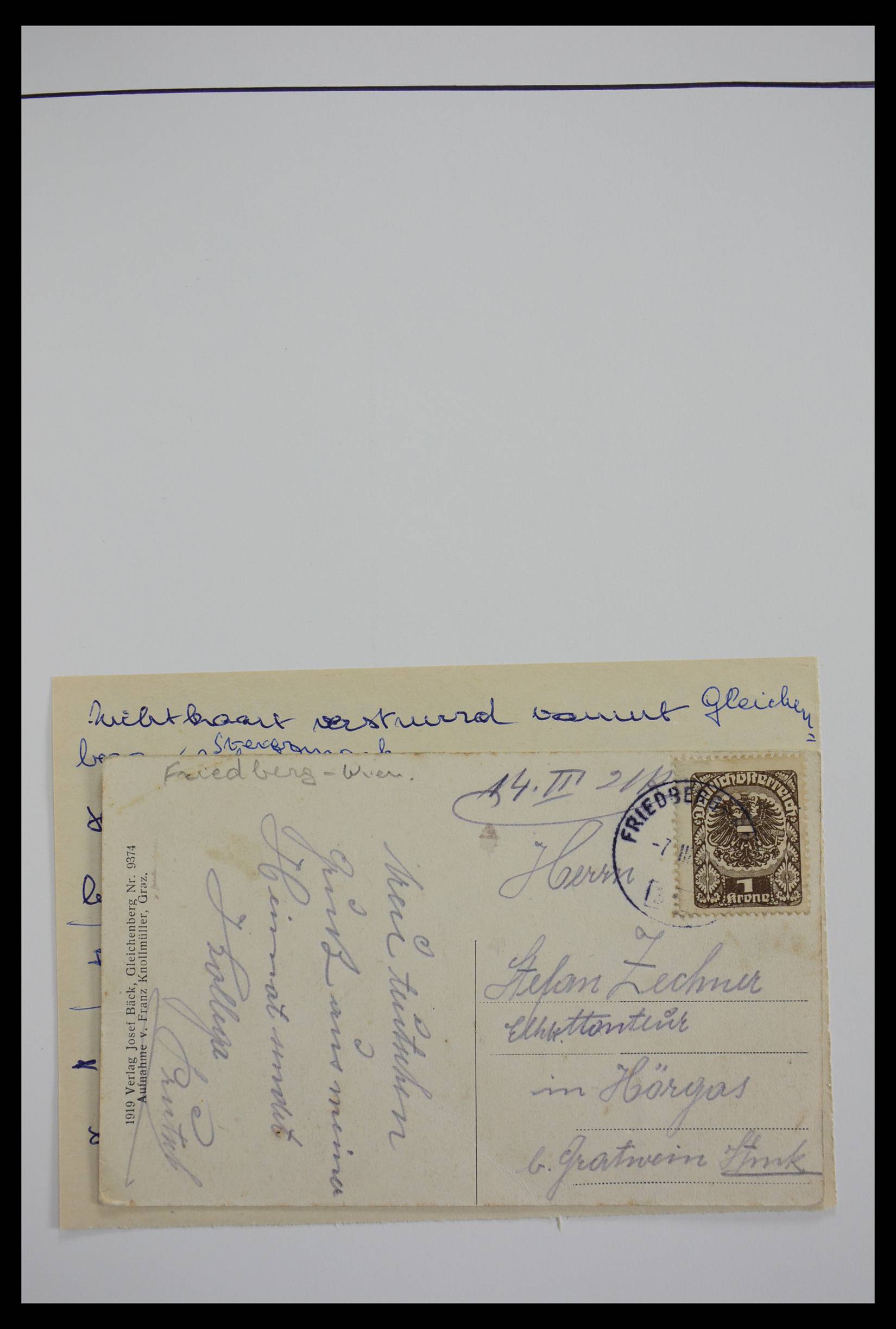 27524 0330 - 27524 Austria railroad post and station cancels.