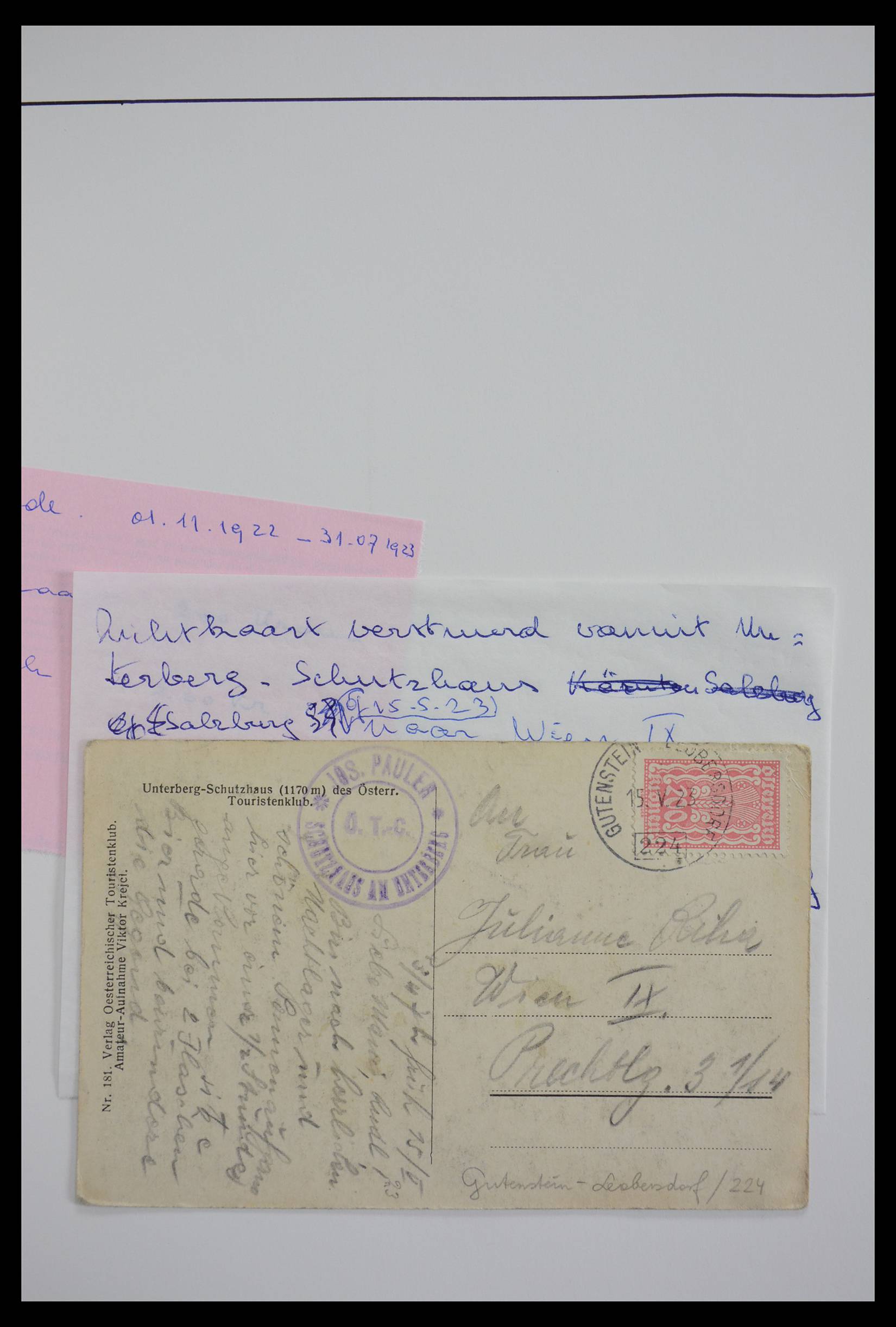 27524 0335 - 27524 Austria railroad post and station cancels.