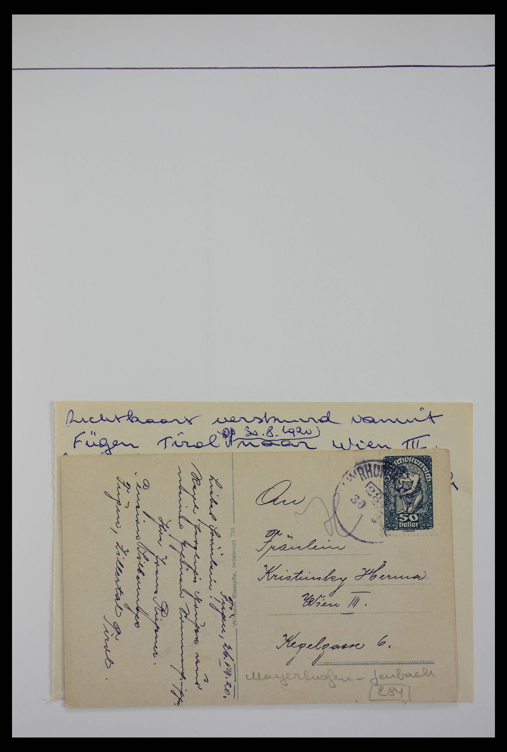 27524 0359 - 27524 Austria railroad post and station cancels.