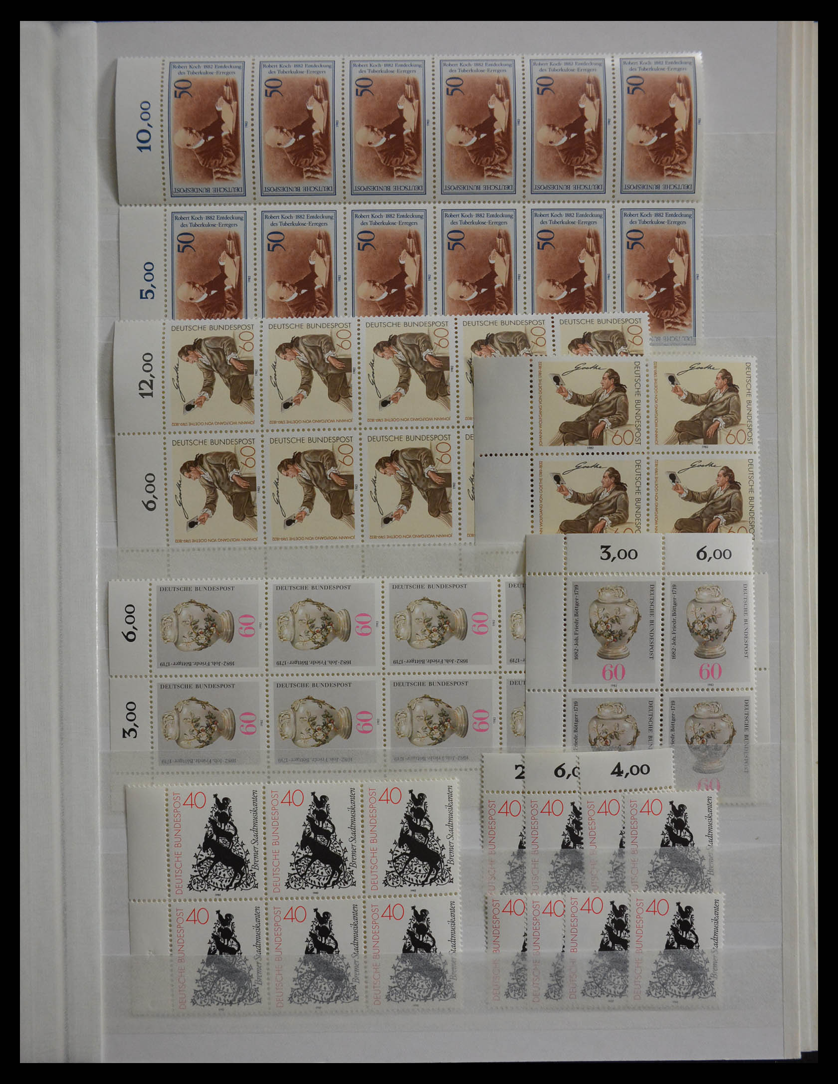 28379 105 - 28379 Bundespost 1958-2000 postfrisse stock.