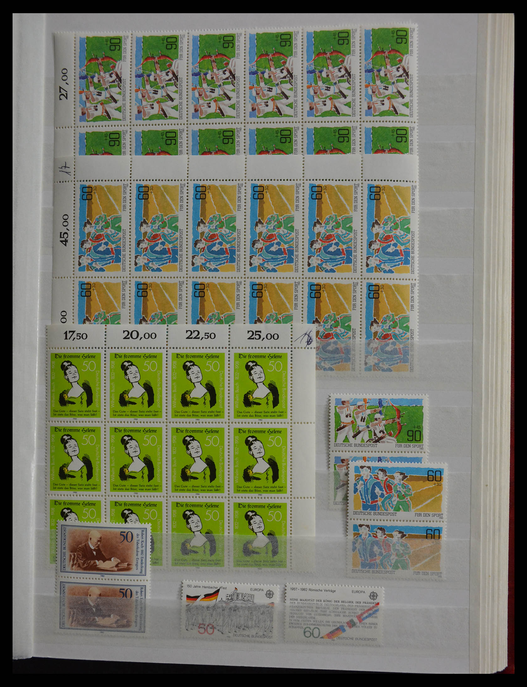 28379 107 - 28379 Bundespost 1958-2000 postfrisse stock.