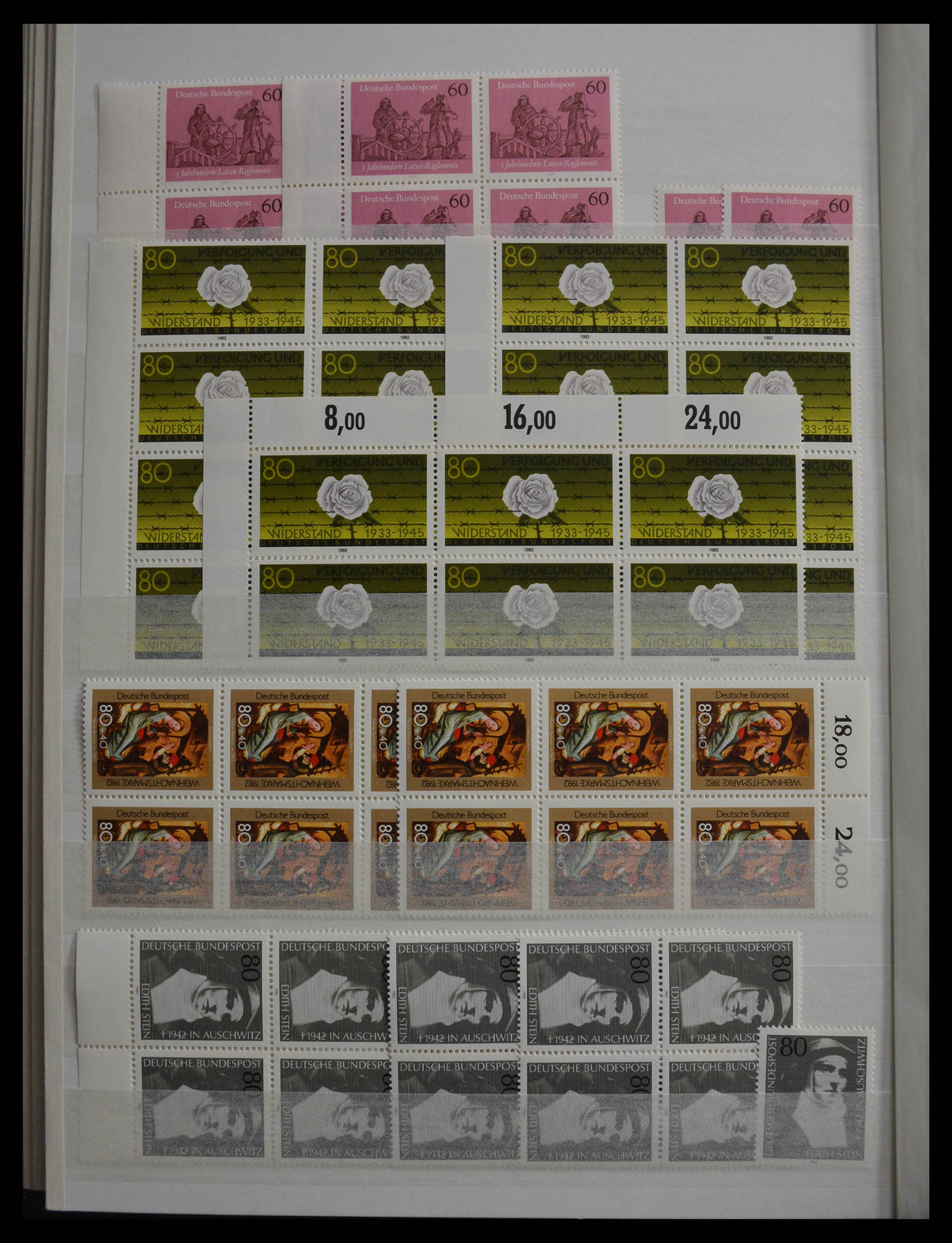 28379 114 - 28379 Bundespost 1958-2000 postfrisse stock.
