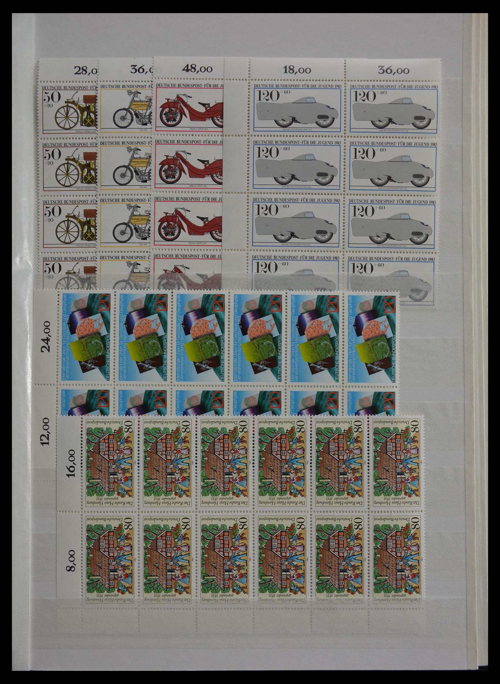 28379 117 - 28379 Bundespost 1958-2000 postfrisse stock.