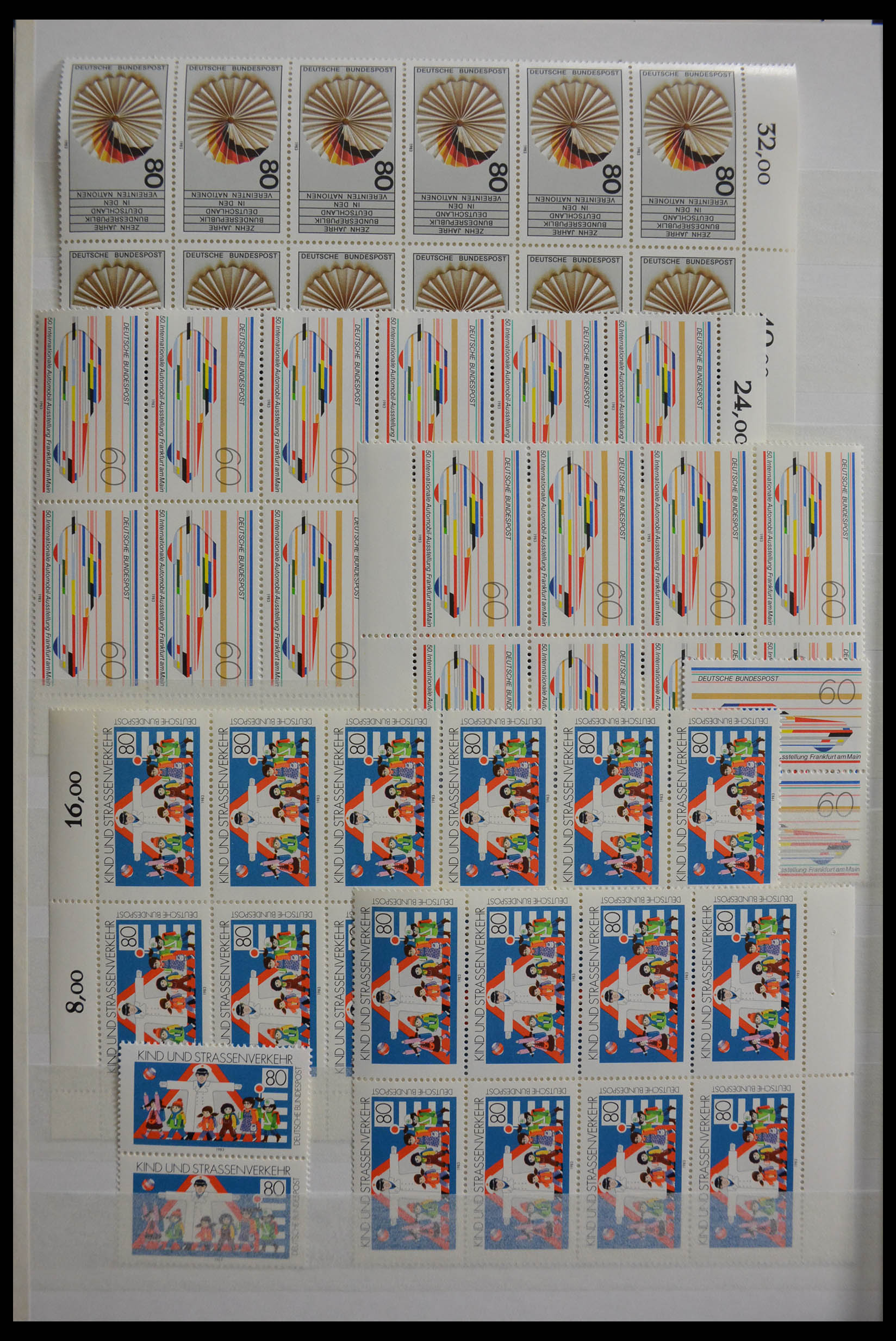 28379 120 - 28379 Bundespost 1958-2000 postfrisse stock.