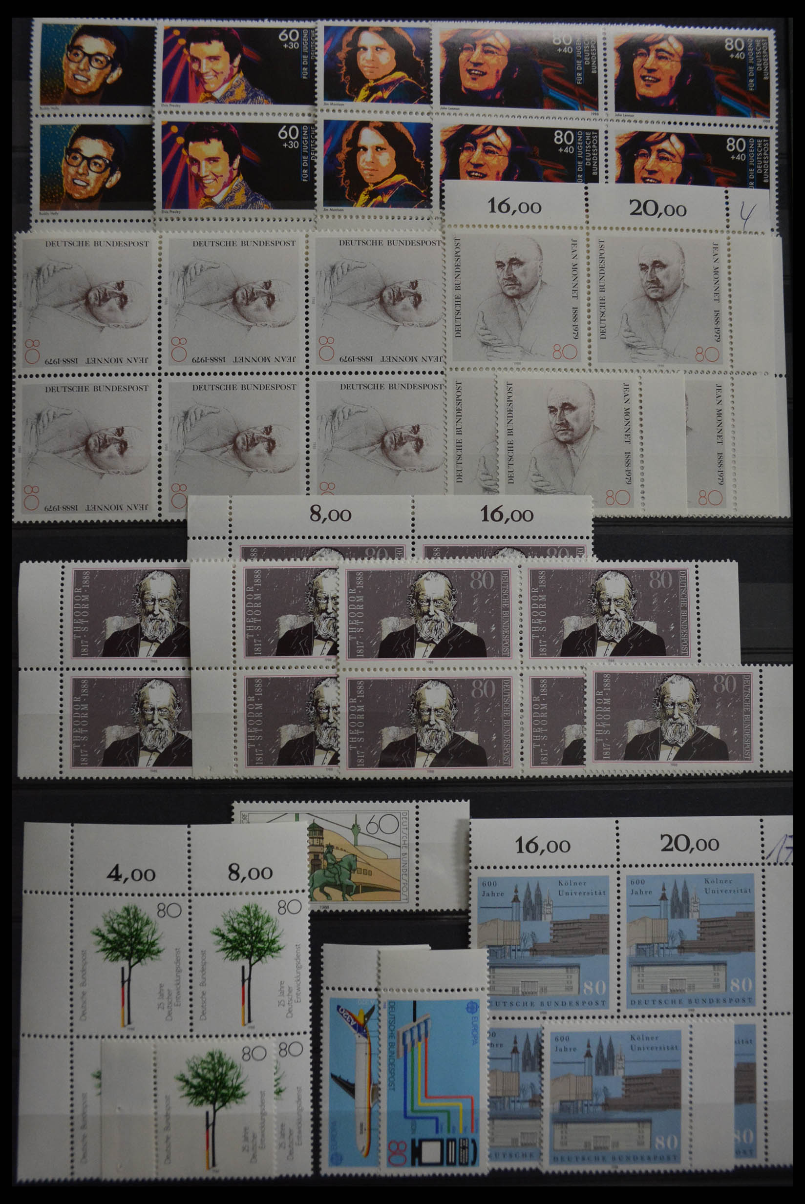28379 166 - 28379 Bundespost 1958-2000 postfrisse stock.