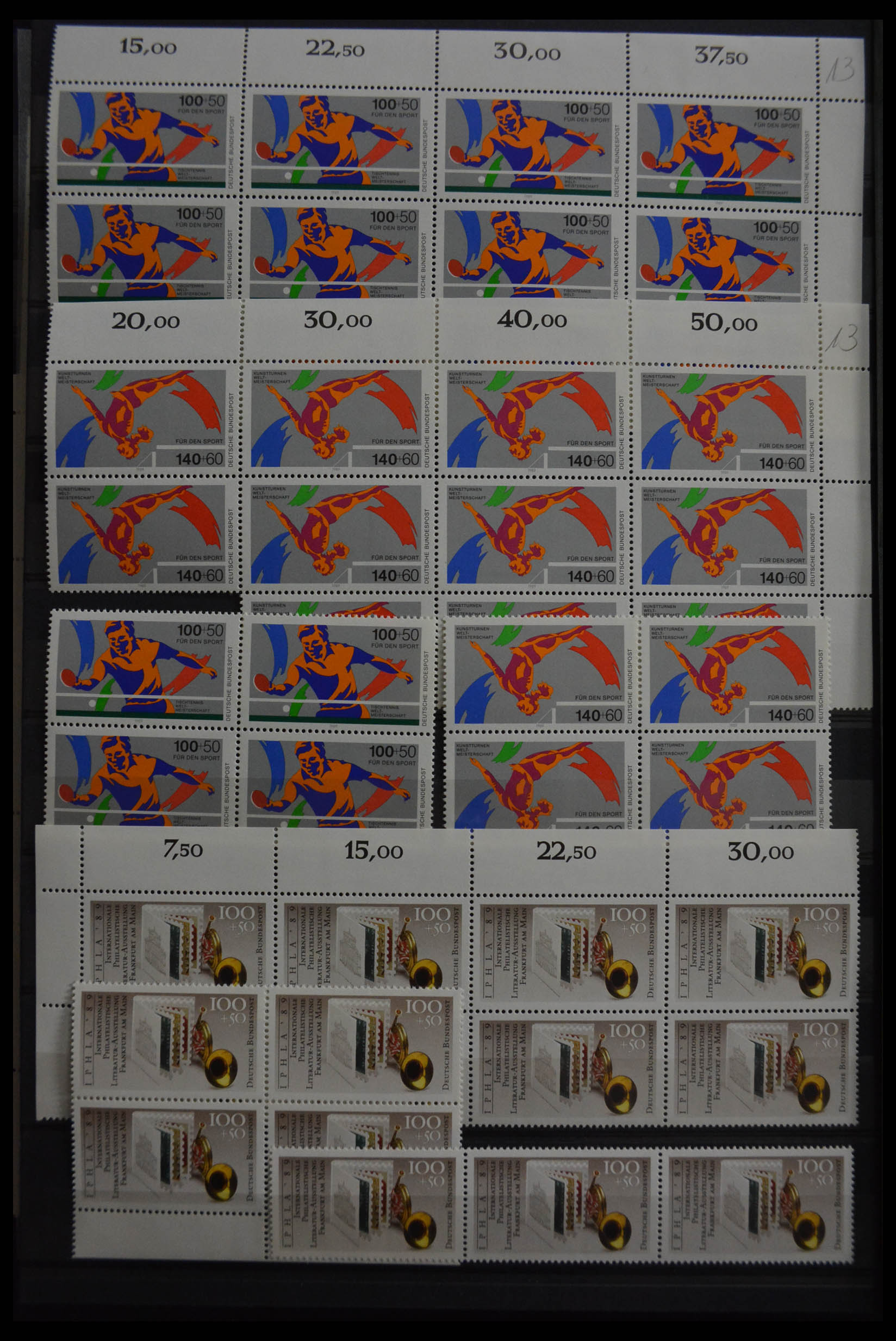 28379 174 - 28379 Bundespost 1958-2000 postfrisse stock.
