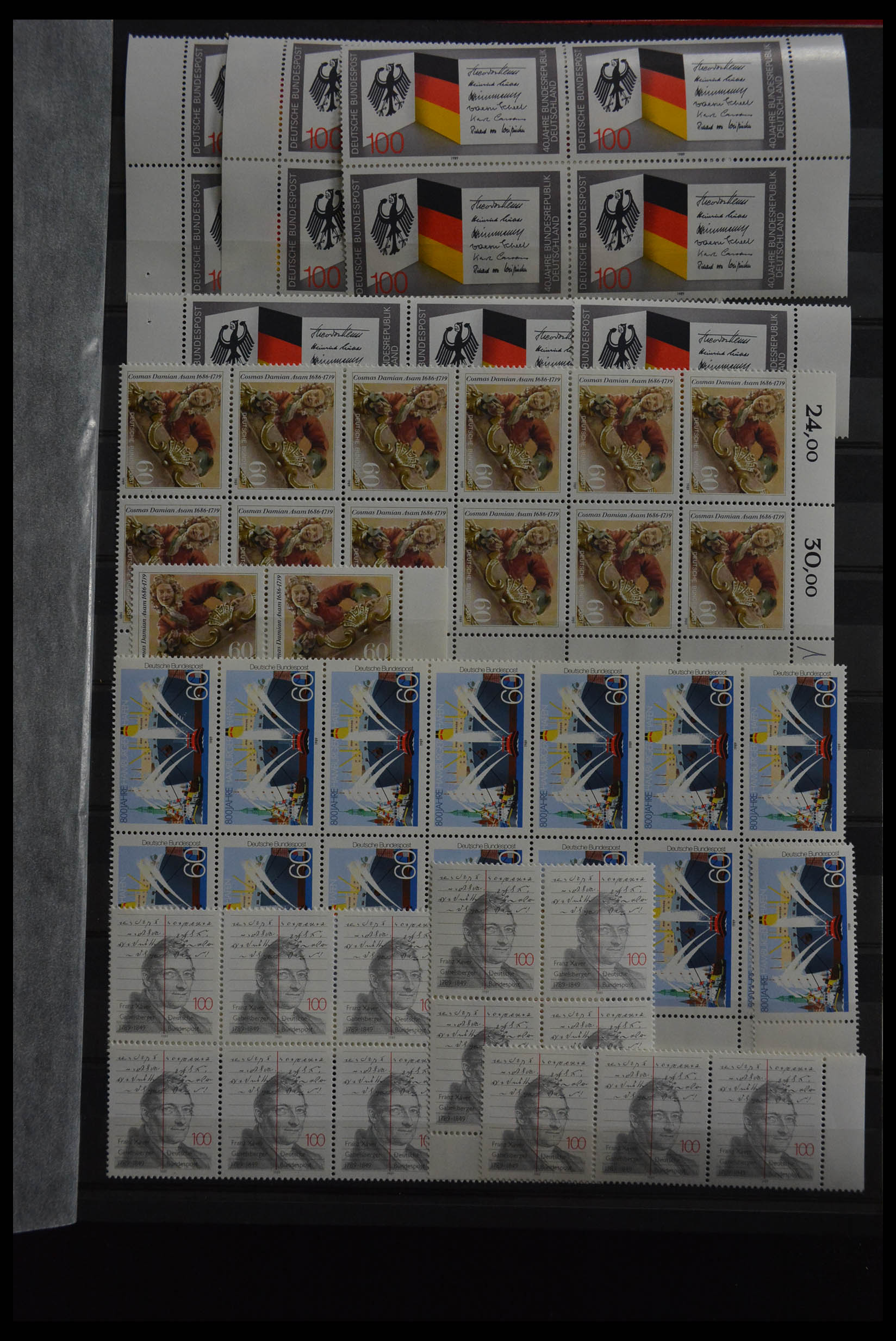 28379 177 - 28379 Bundespost 1958-2000 postfrisse stock.