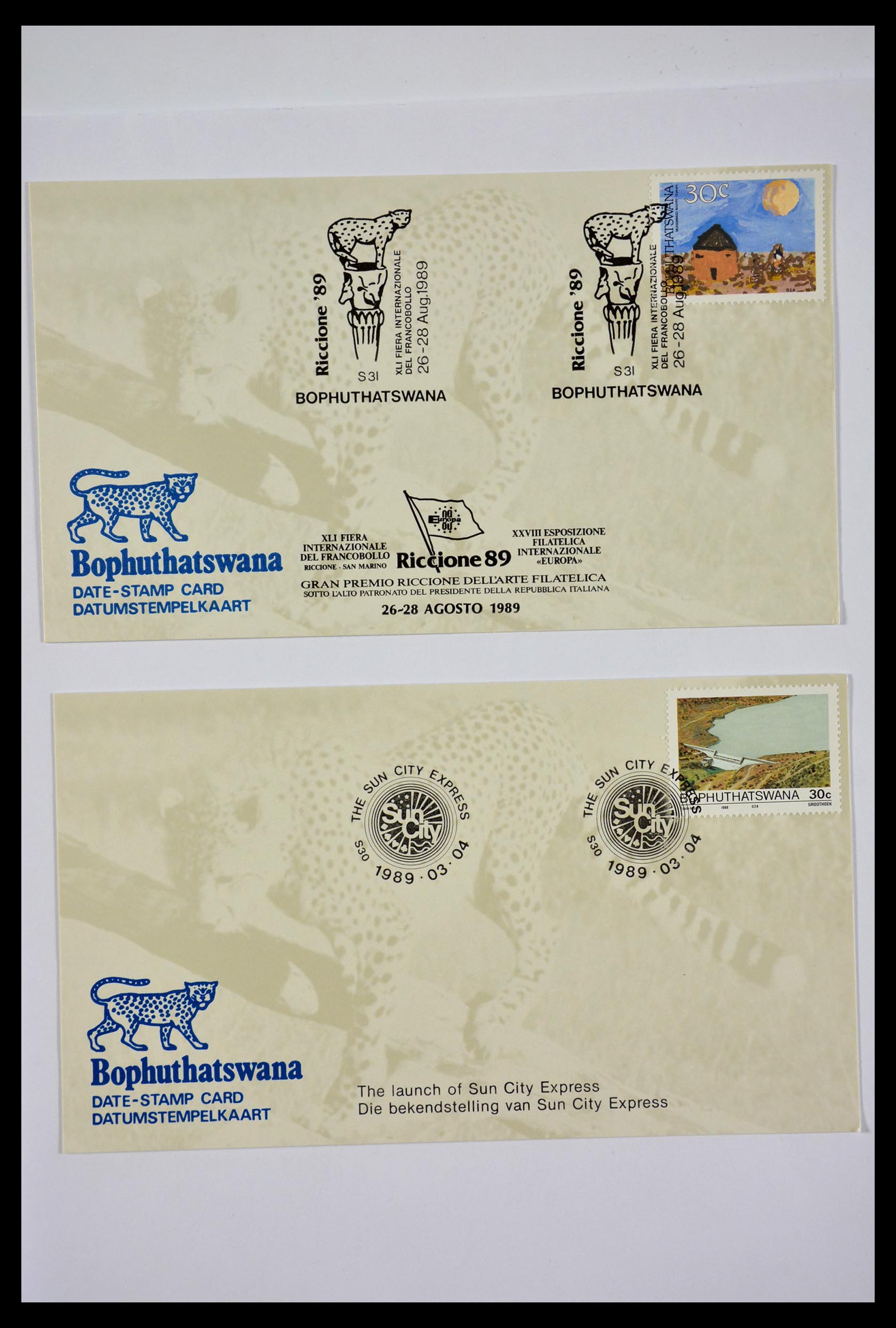 29356 440 - 29356 Zuid Afrika thuislanden fdc's 1979-1991.