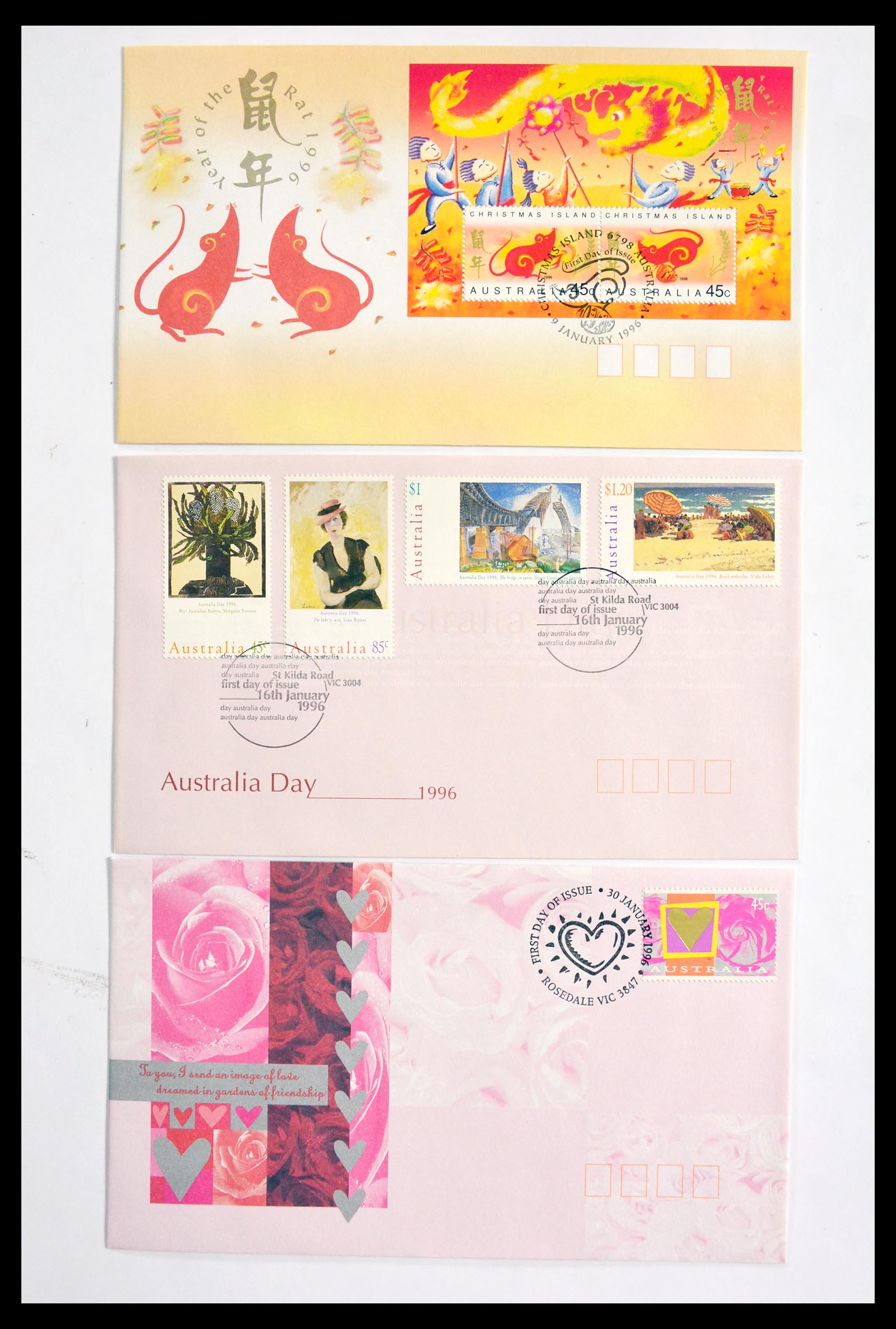 29611 117 - 29611 Australia FDC's 1954-2004.