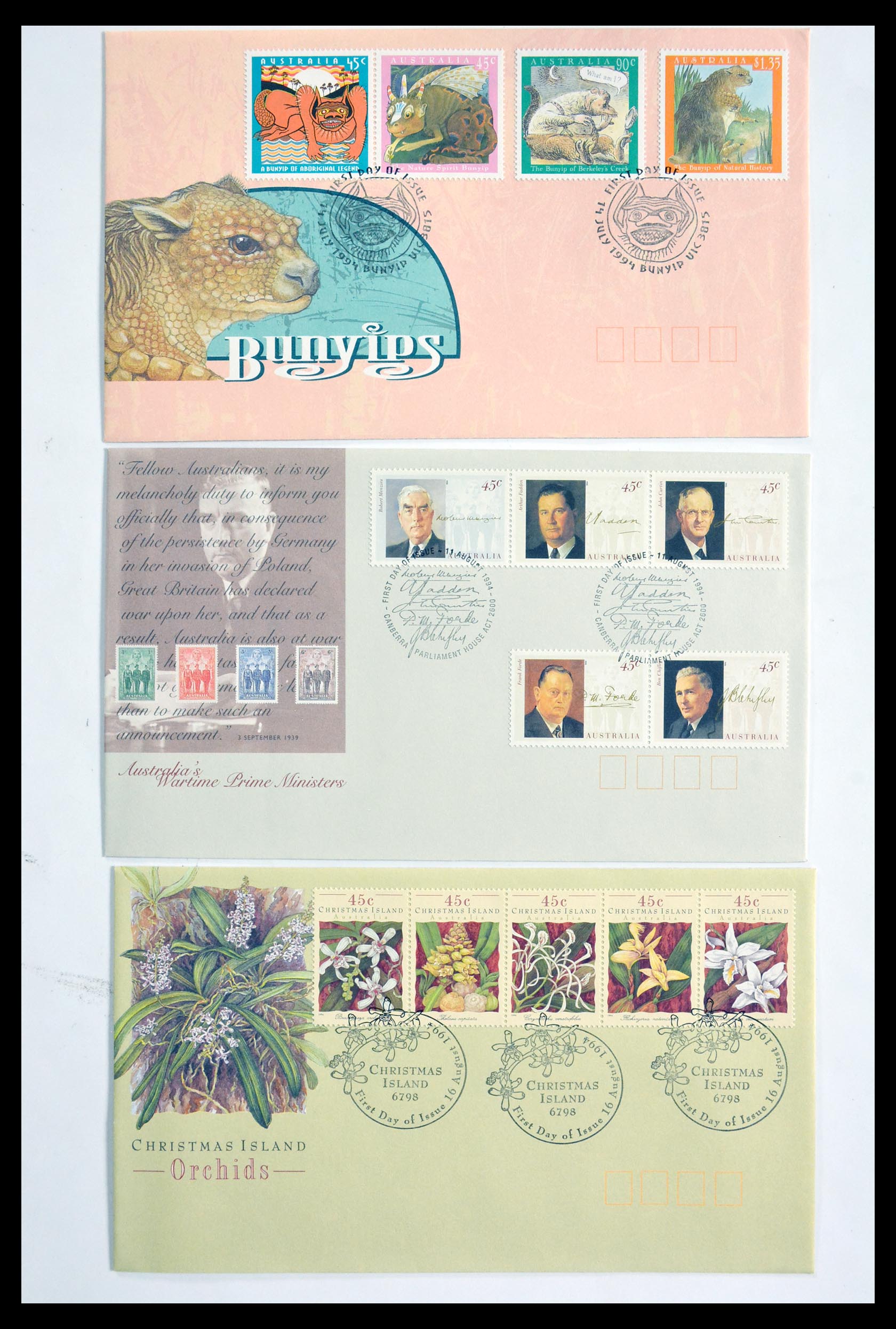 29611 154 - 29611 Australia FDC's 1954-2004.