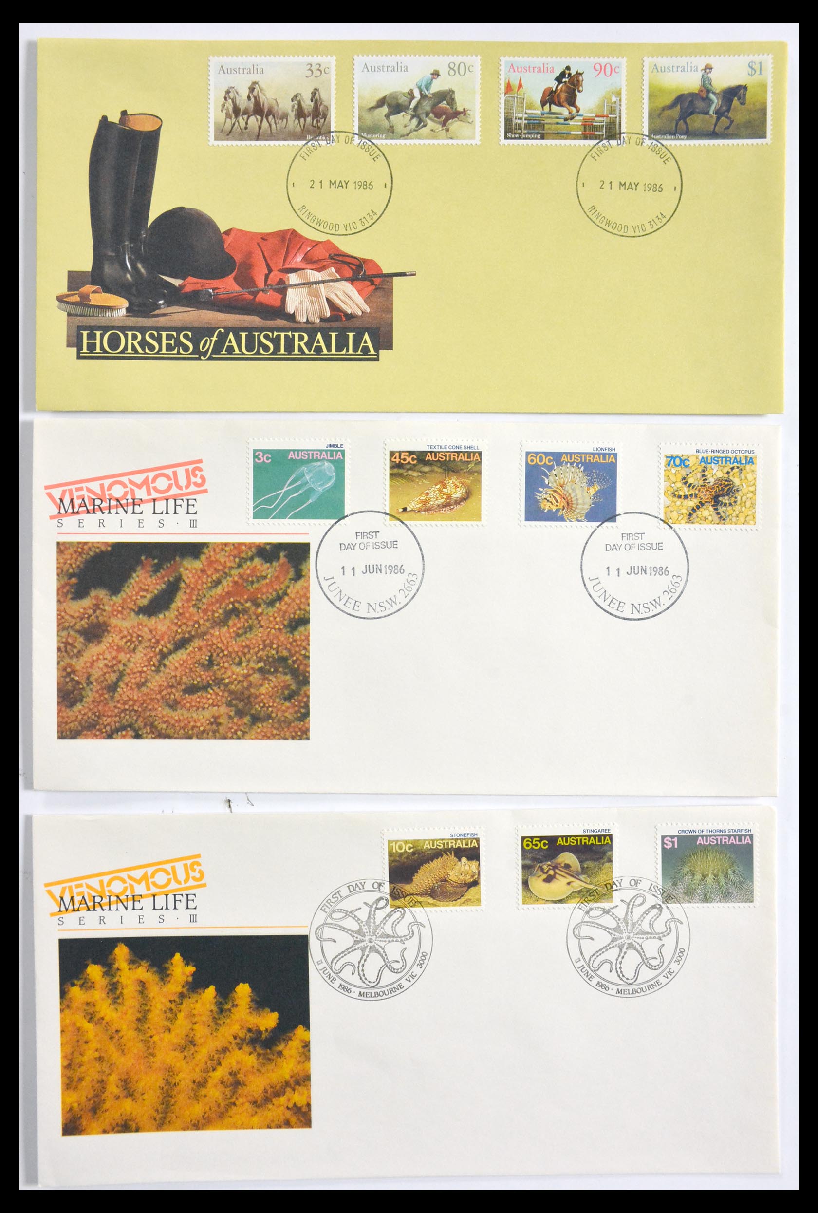 29611 185 - 29611 Australia FDC's 1954-2004.