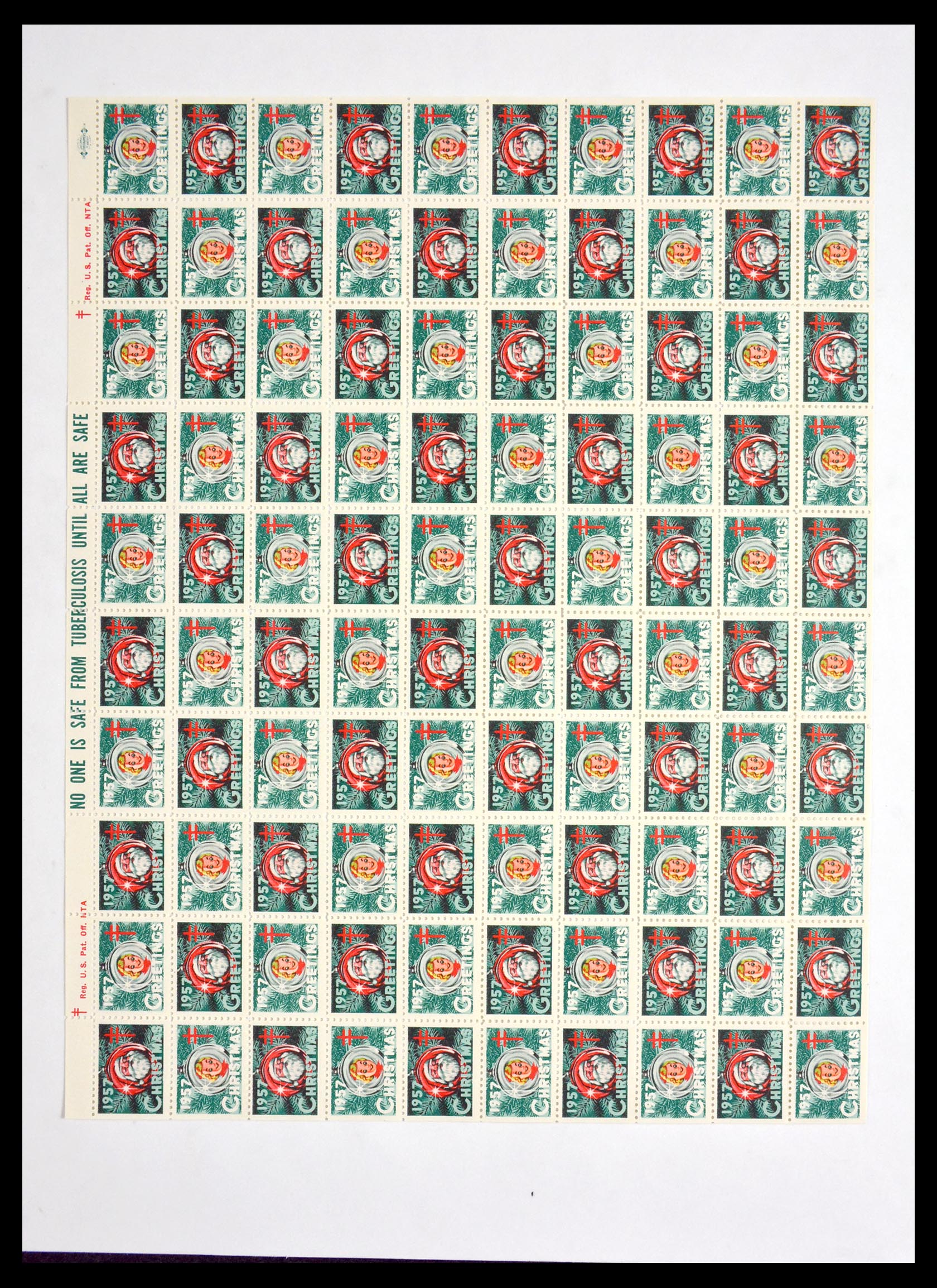 29658 101 - 29658 Kerst sluitzegels USA 1907-1970.