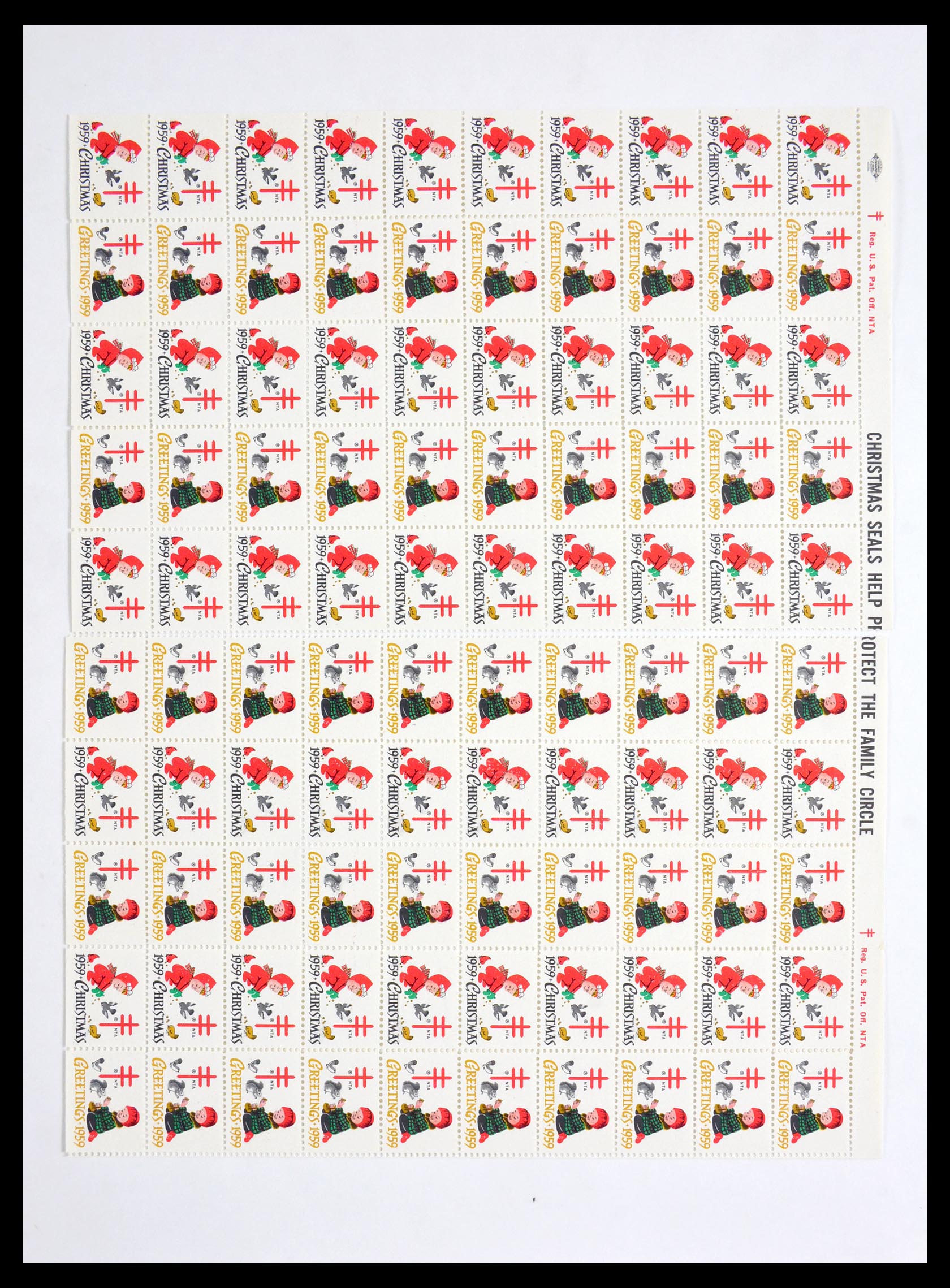 29658 106 - 29658 Kerst sluitzegels USA 1907-1970.