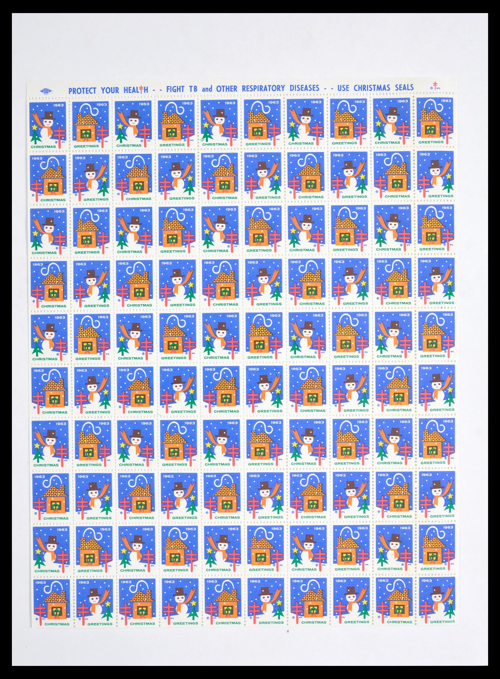 29658 109 - 29658 Kerst sluitzegels USA 1907-1970.