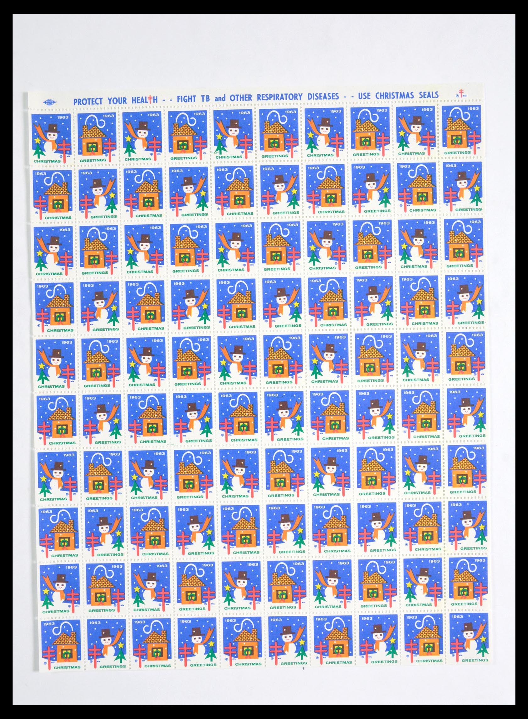 29658 110 - 29658 Kerst sluitzegels USA 1907-1970.