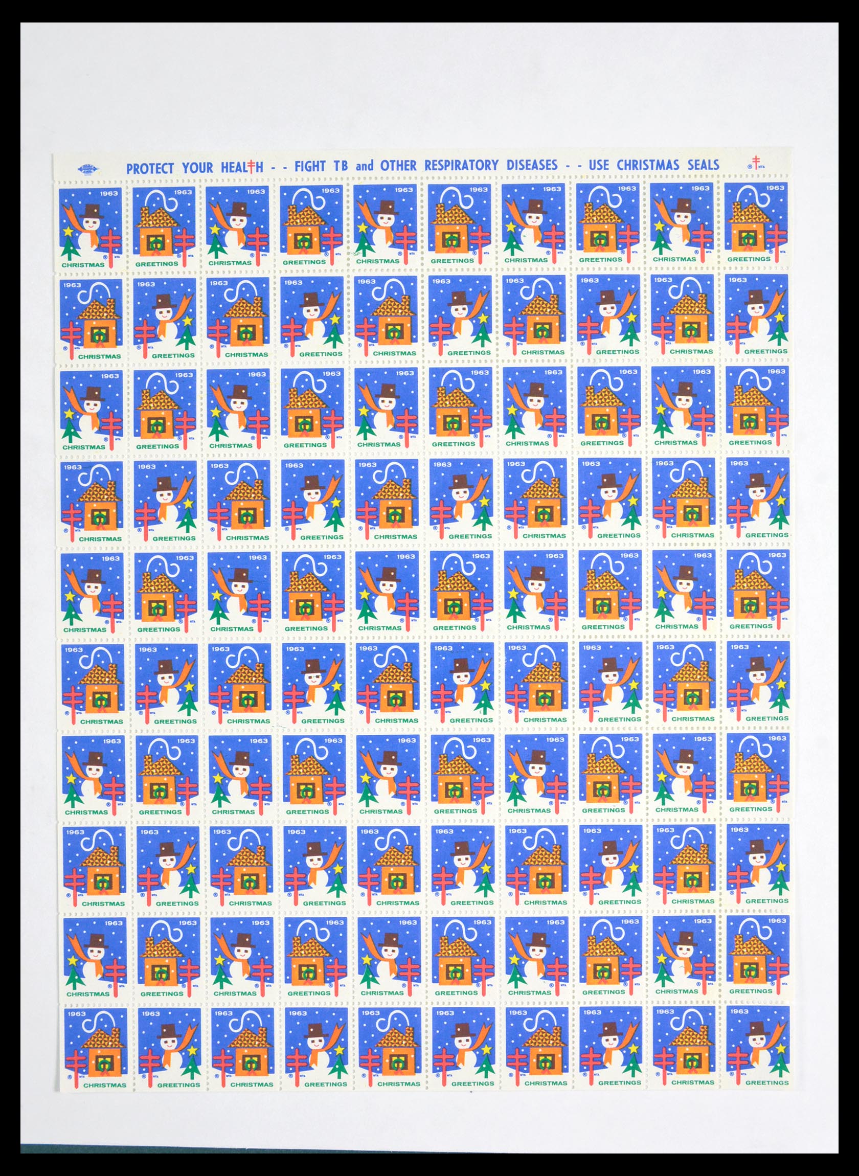 29658 112 - 29658 Kerst sluitzegels USA 1907-1970.