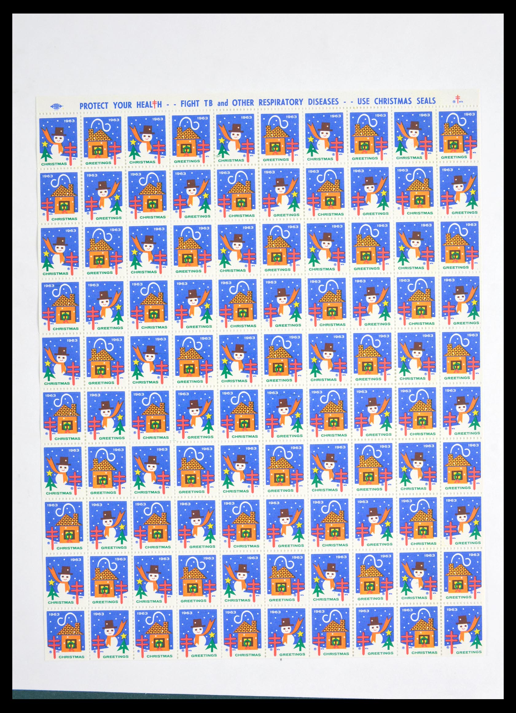 29658 113 - 29658 Kerst sluitzegels USA 1907-1970.
