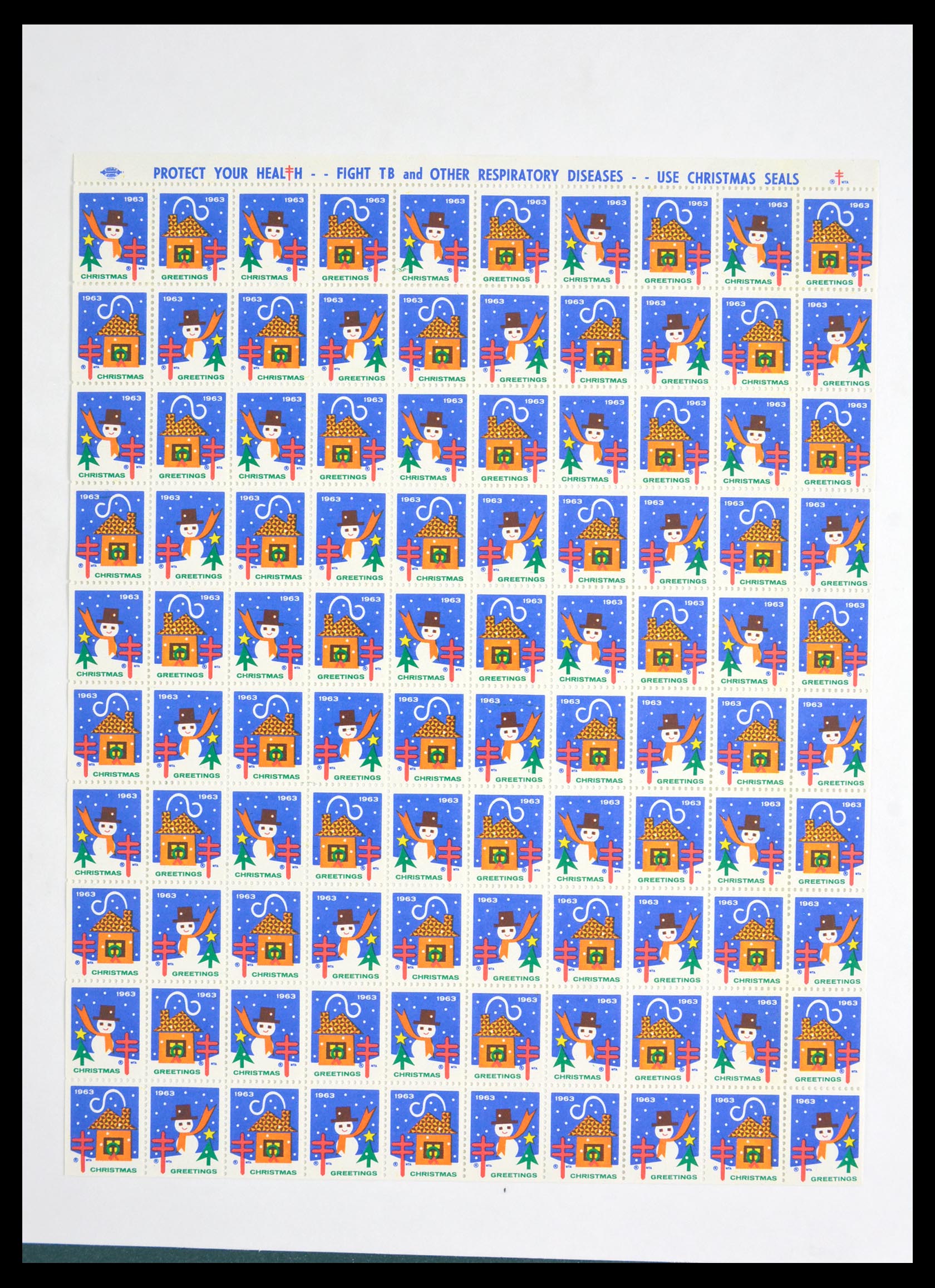 29658 115 - 29658 Kerst sluitzegels USA 1907-1970.