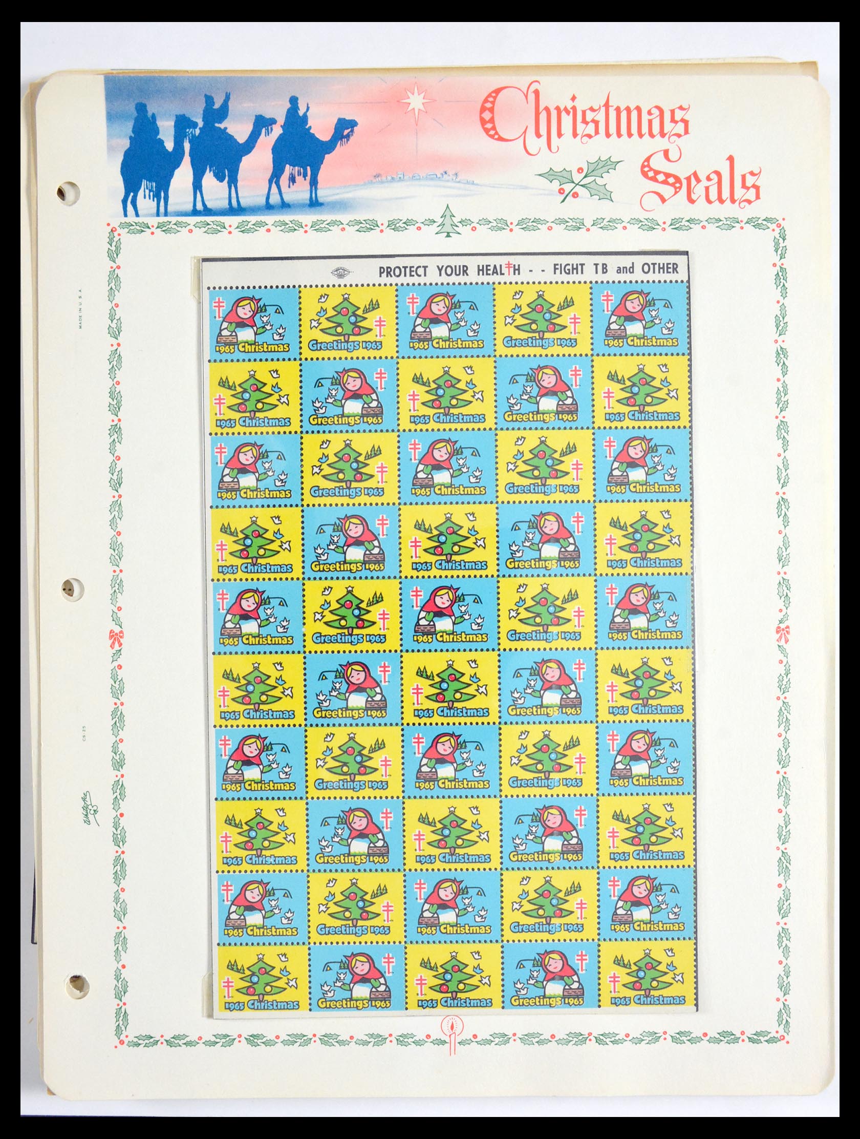 29658 141 - 29658 Kerst sluitzegels USA 1907-1970.