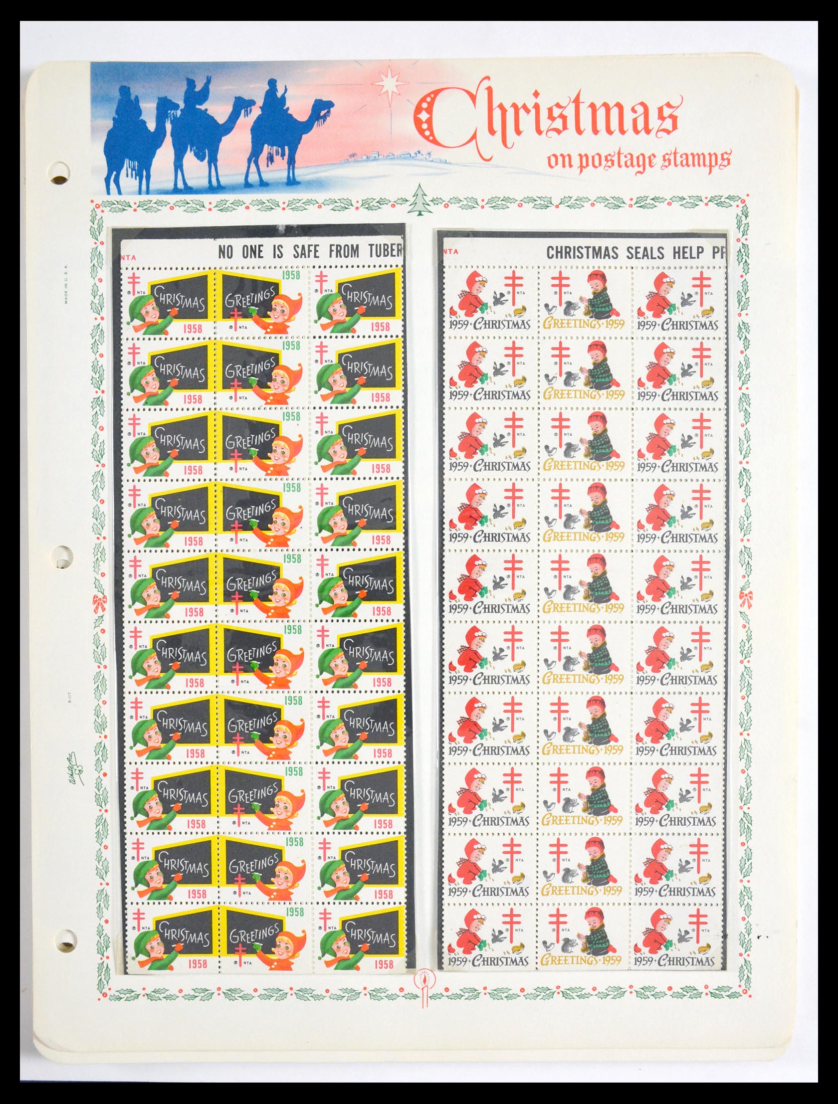29658 143 - 29658 Kerst sluitzegels USA 1907-1970.