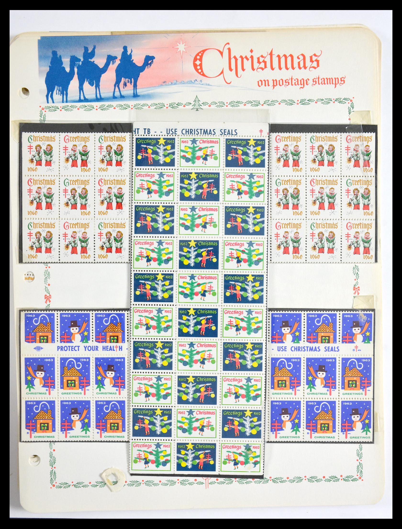 29658 144 - 29658 Kerst sluitzegels USA 1907-1970.