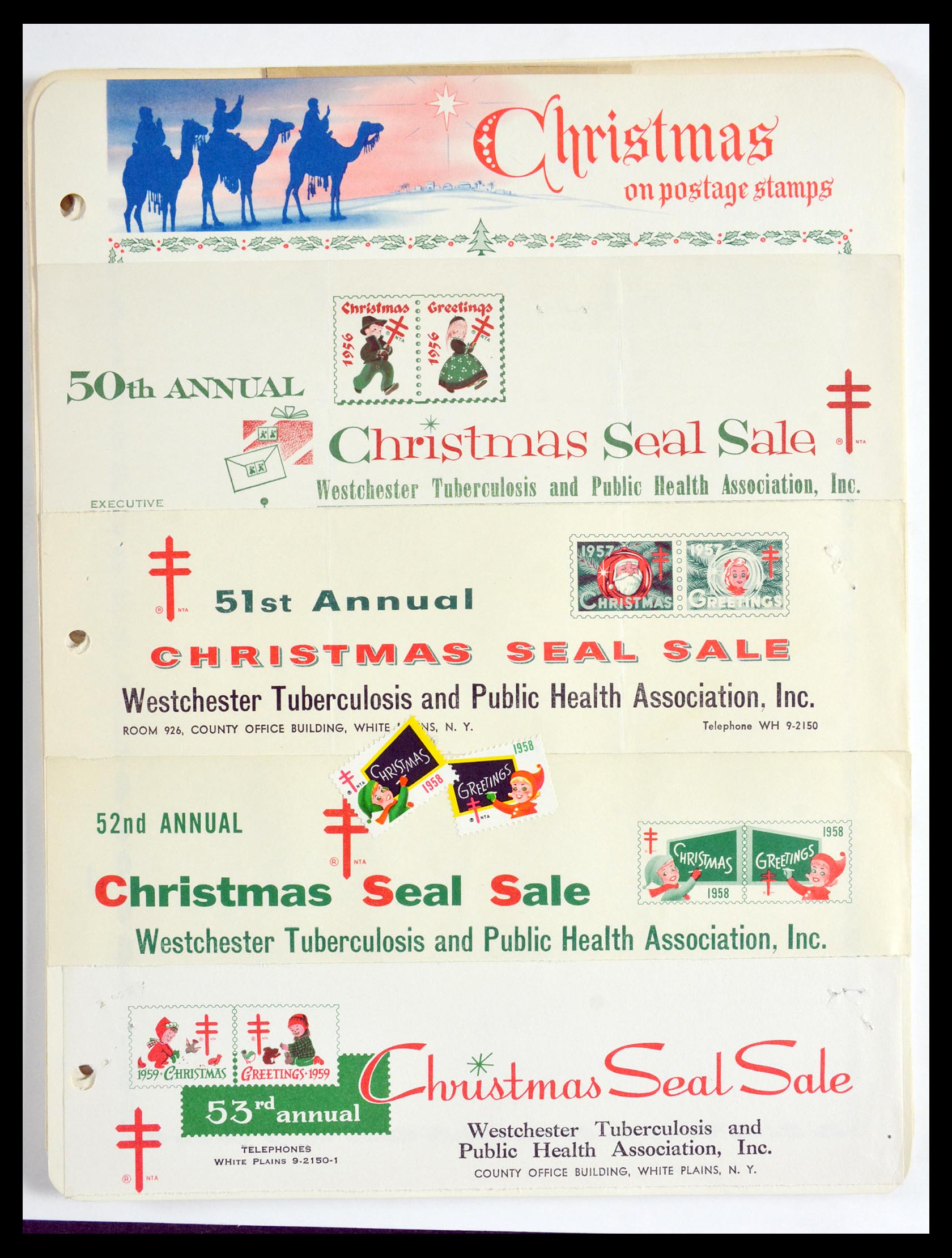 29658 146 - 29658 Kerst sluitzegels USA 1907-1970.