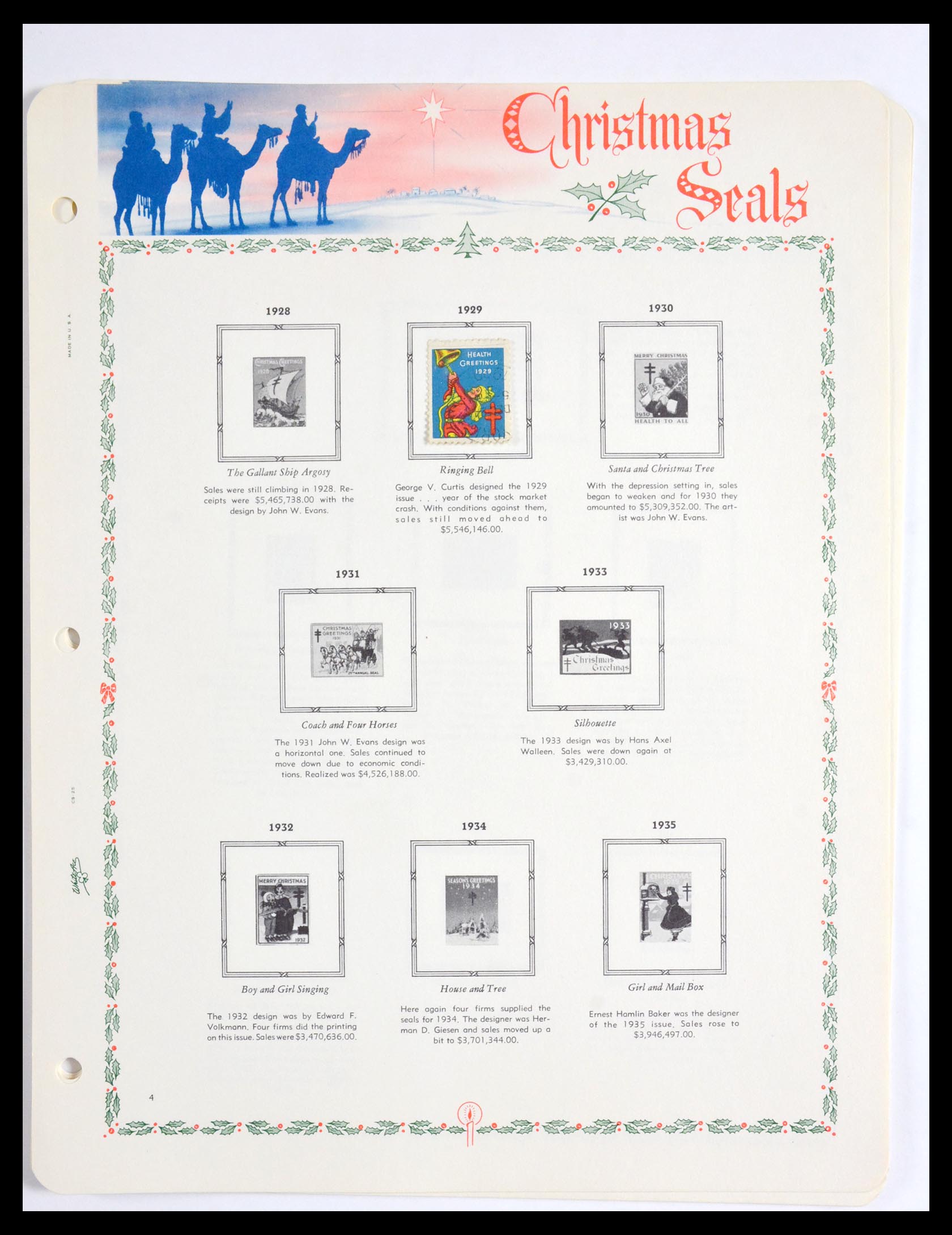 29658 149 - 29658 Kerst sluitzegels USA 1907-1970.