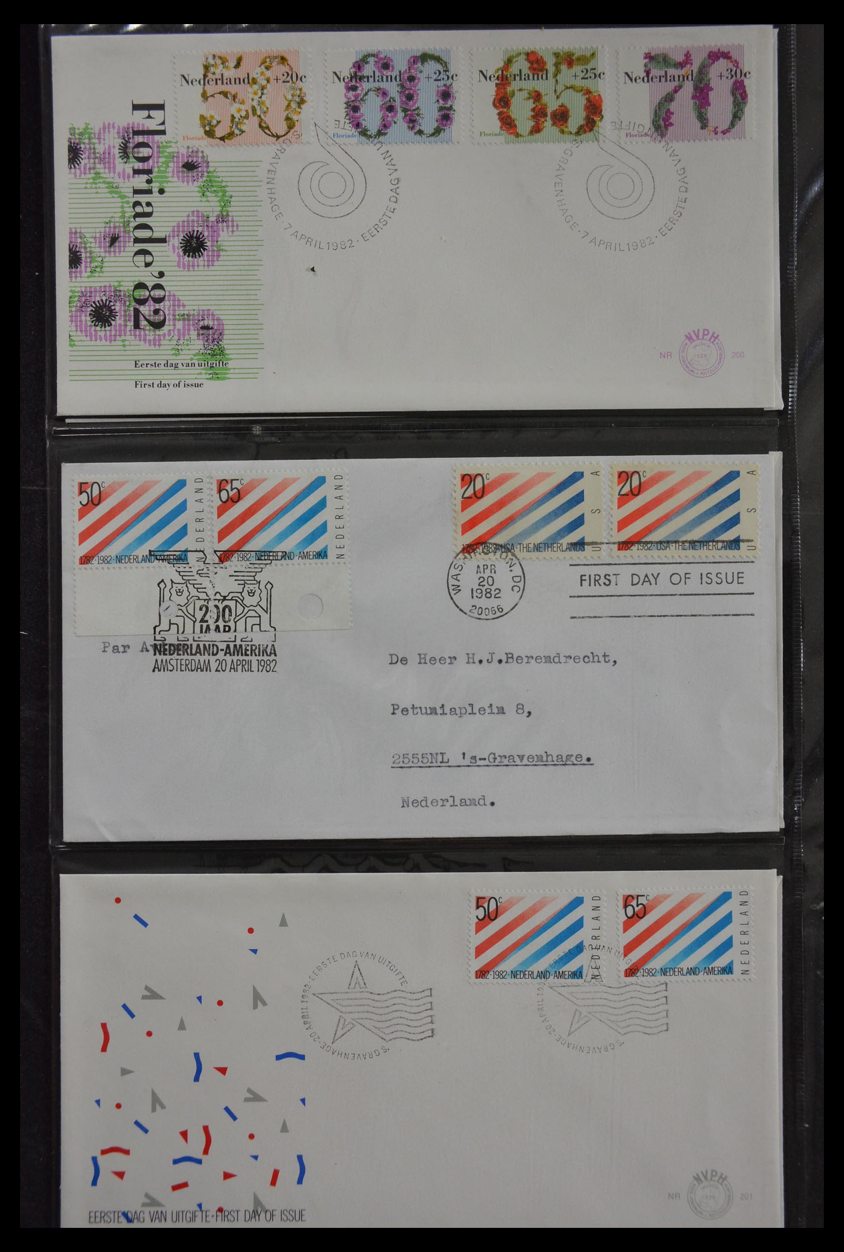 29812 074 - 29812 Netherlands FDC's 1952-2016.