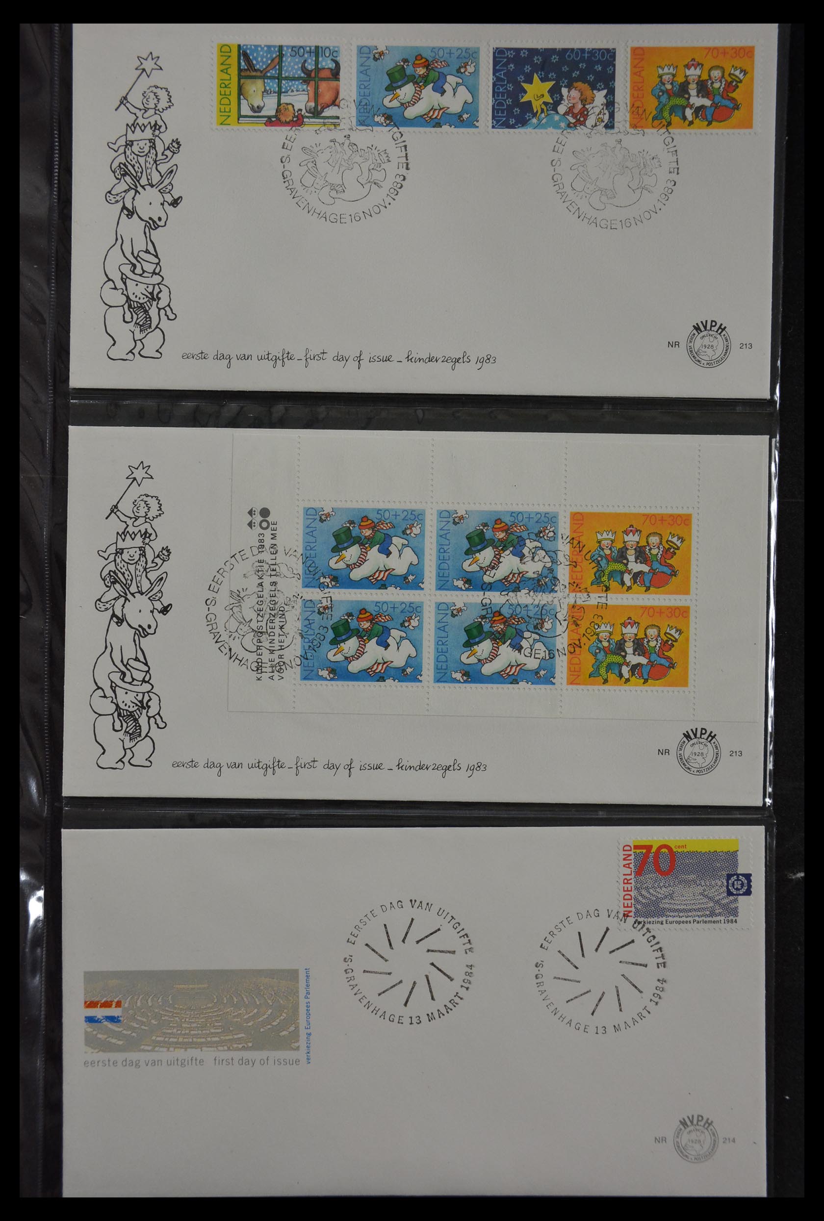 29812 081 - 29812 Netherlands FDC's 1952-2016.