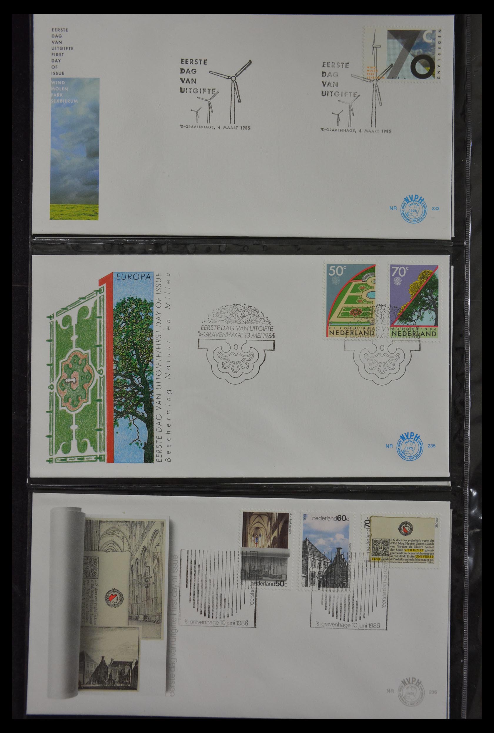 29812 090 - 29812 Netherlands FDC's 1952-2016.