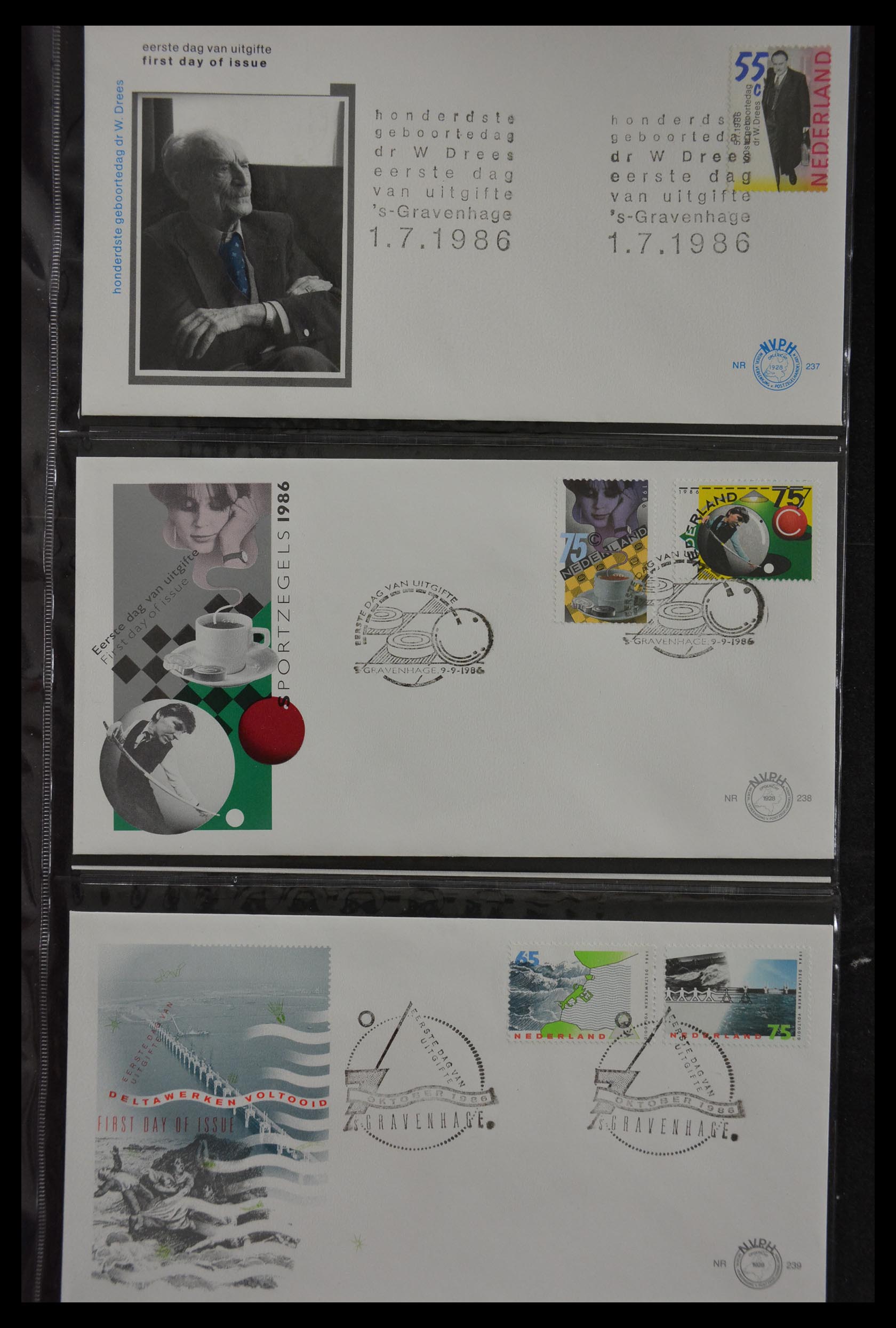 29812 091 - 29812 Netherlands FDC's 1952-2016.