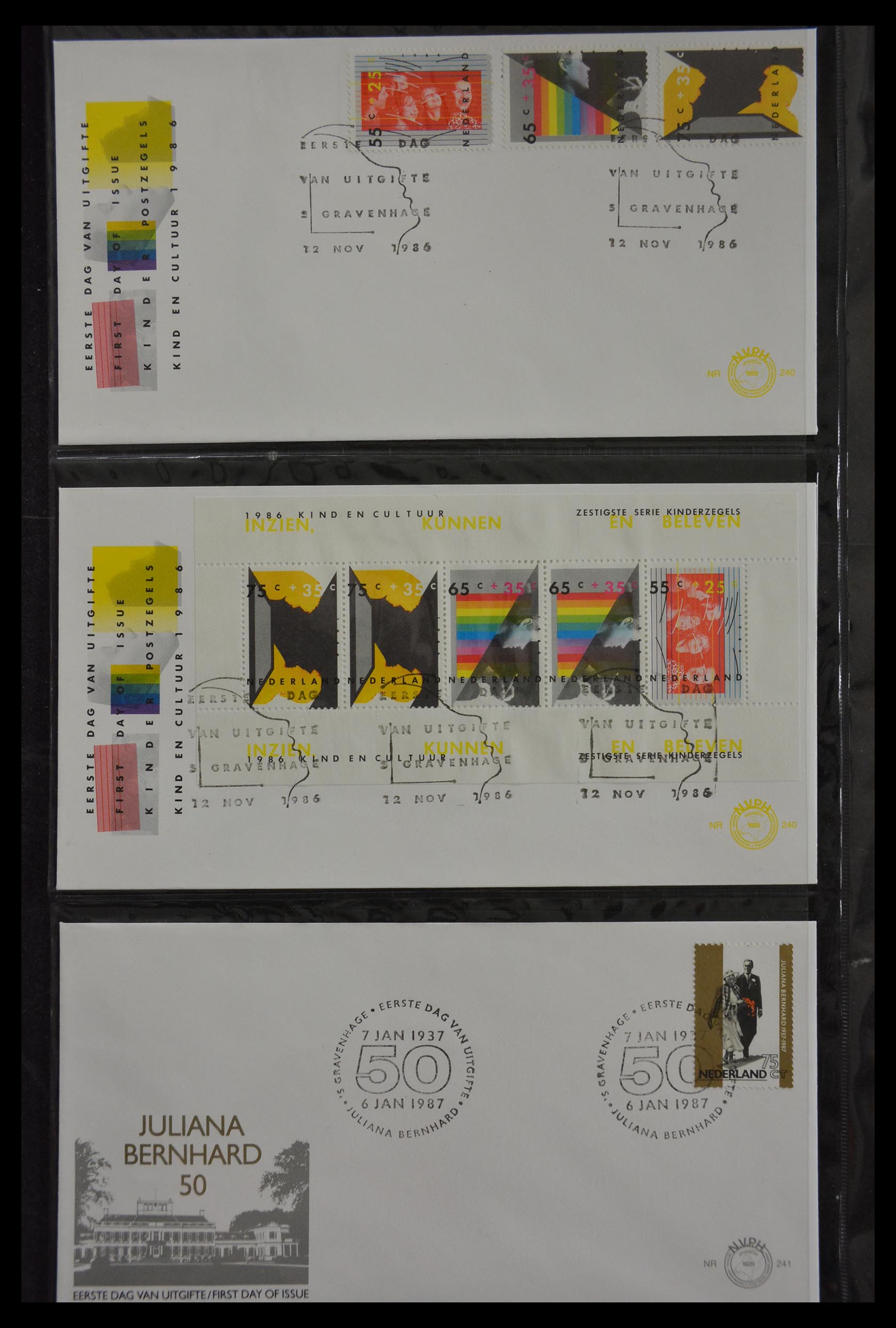 29812 092 - 29812 Netherlands FDC's 1952-2016.