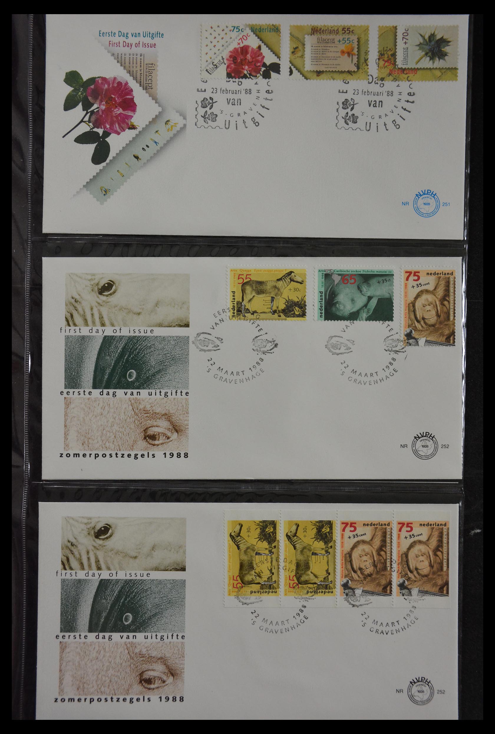 29812 097 - 29812 Netherlands FDC's 1952-2016.