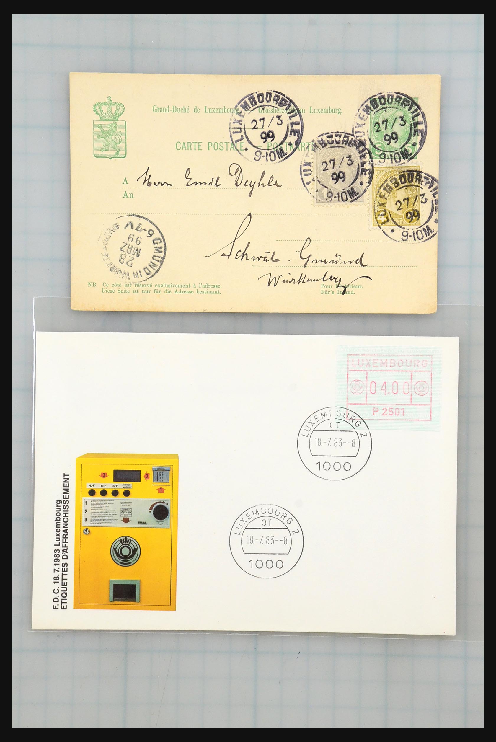 31358 002 - 31358 Portugal/Luxemburg/Griekenland brieven 1880-1960.