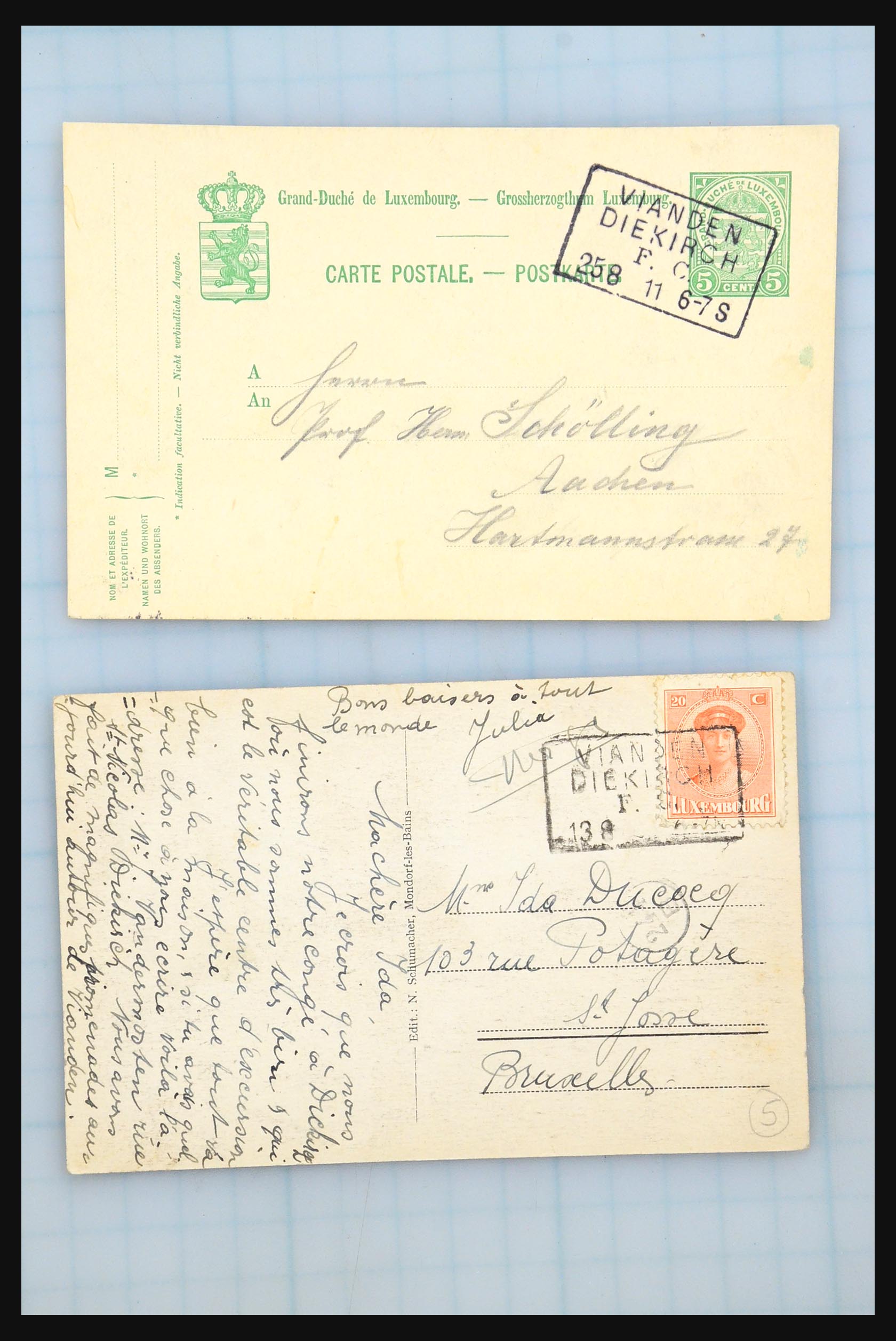 31358 103 - 31358 Portugal/Luxemburg/Griekenland brieven 1880-1960.