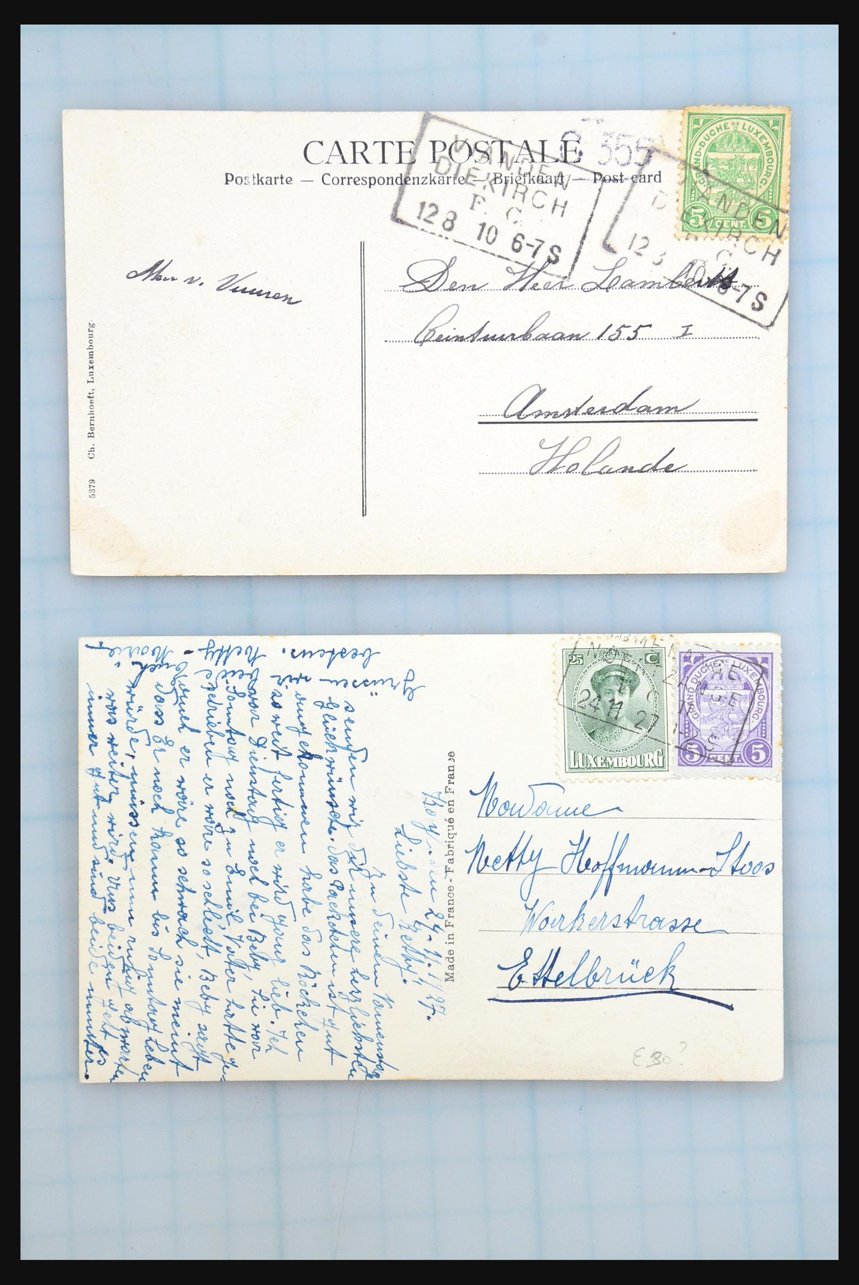 31358 104 - 31358 Portugal/Luxemburg/Griekenland brieven 1880-1960.