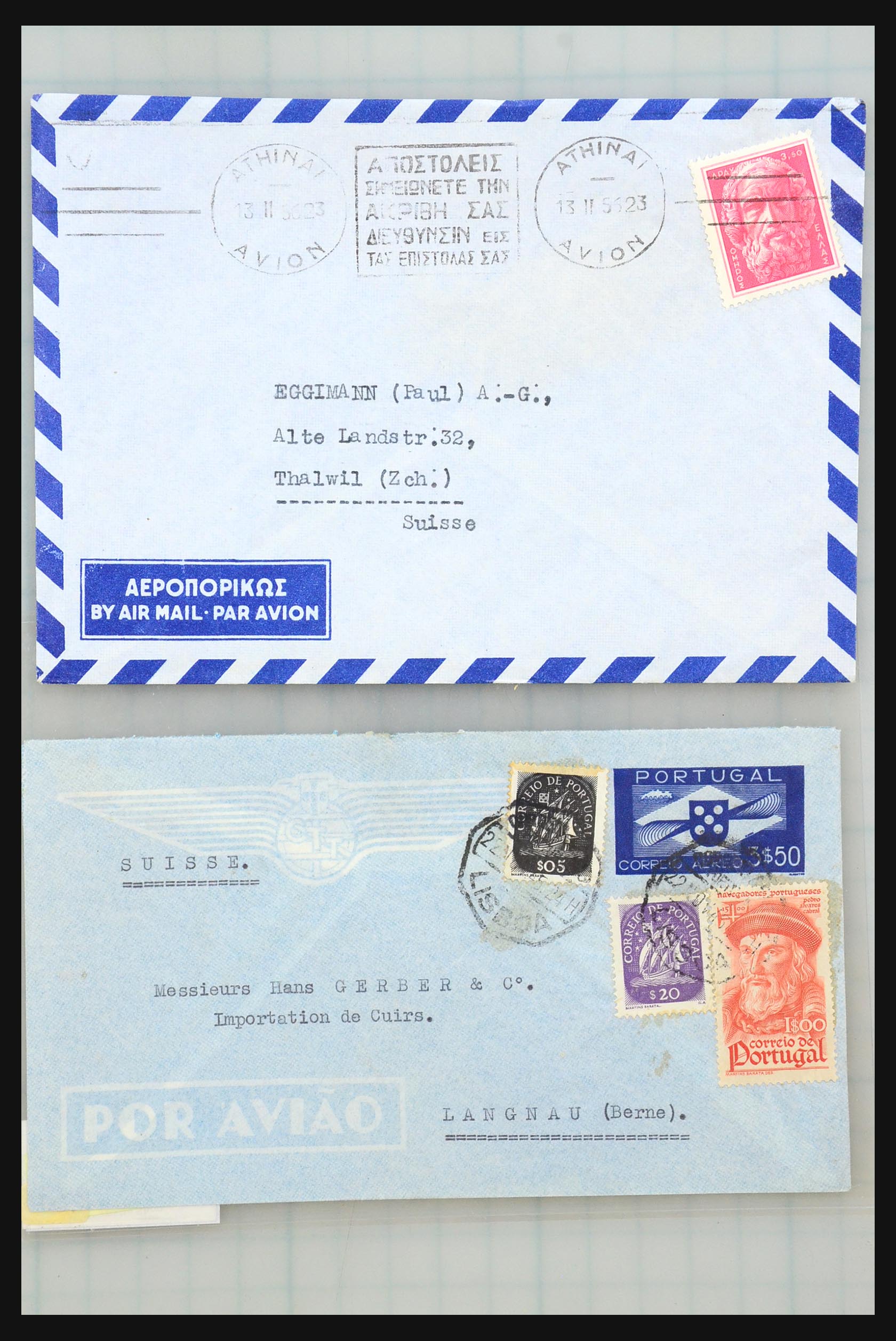 31358 118 - 31358 Portugal/Luxemburg/Griekenland brieven 1880-1960.