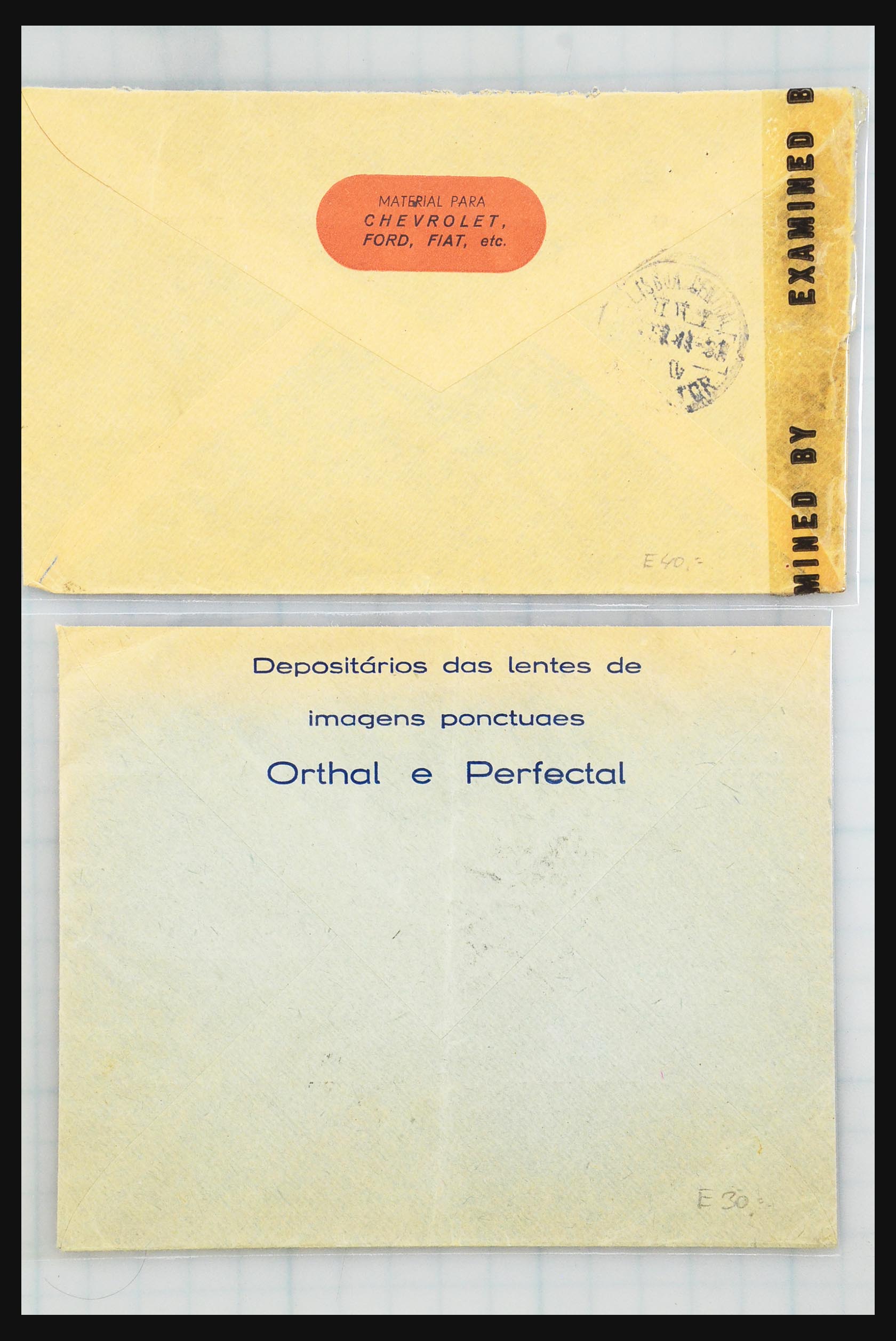 31358 120 - 31358 Portugal/Luxemburg/Griekenland brieven 1880-1960.