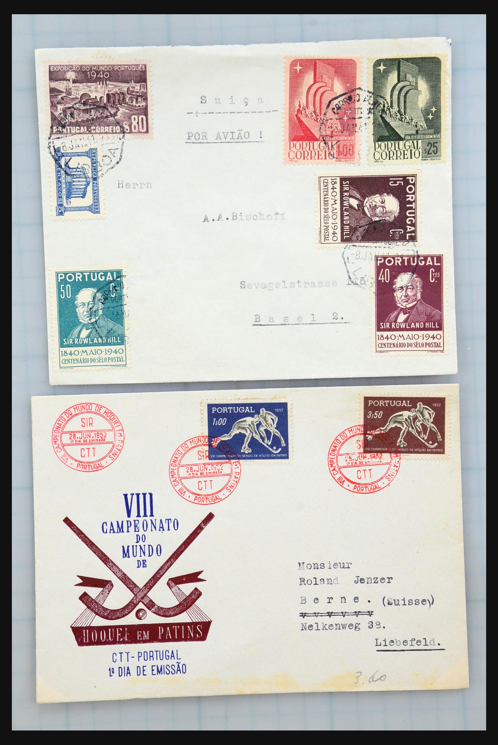 31358 156 - 31358 Portugal/Luxemburg/Griekenland brieven 1880-1960.