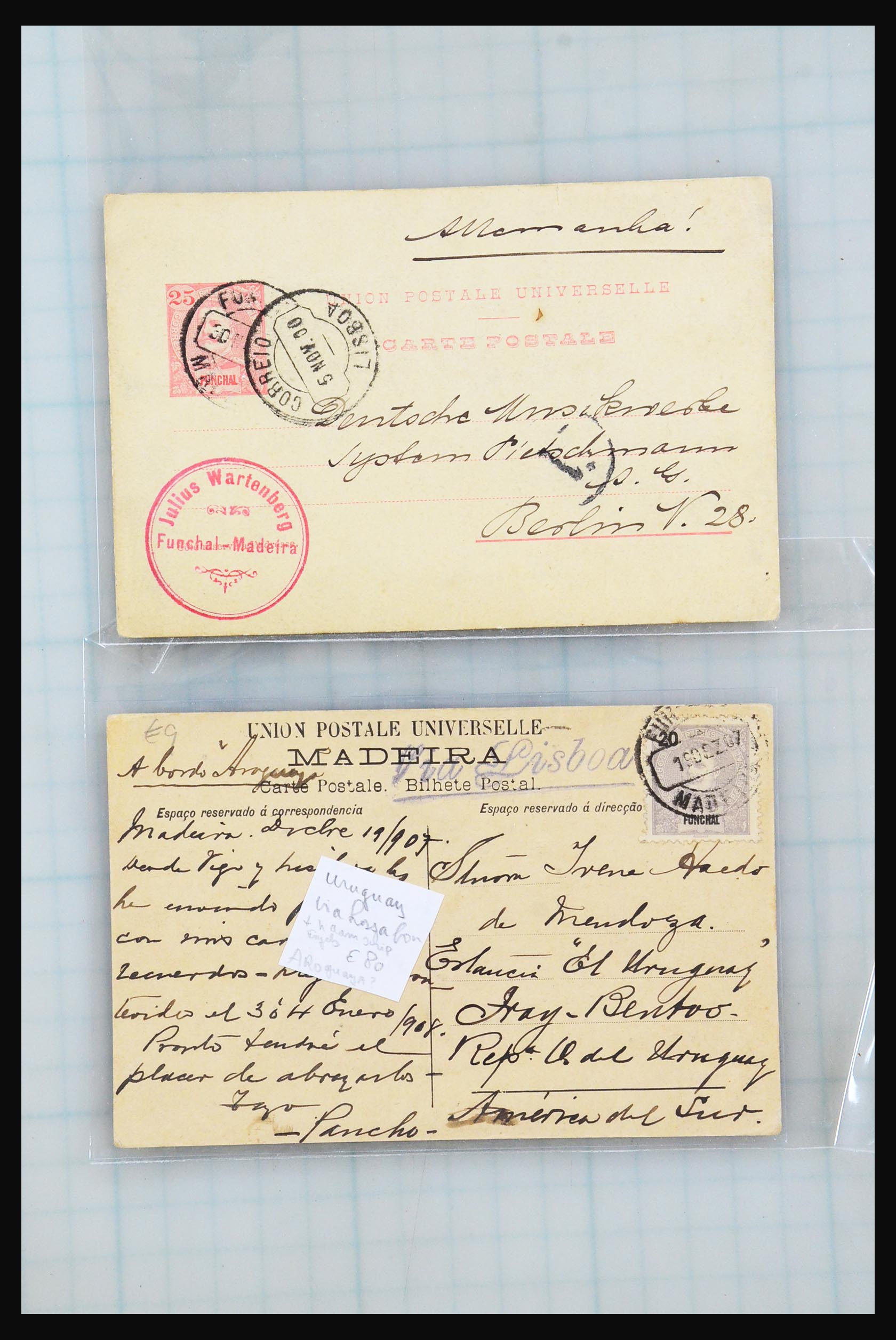 31358 157 - 31358 Portugal/Luxemburg/Griekenland brieven 1880-1960.