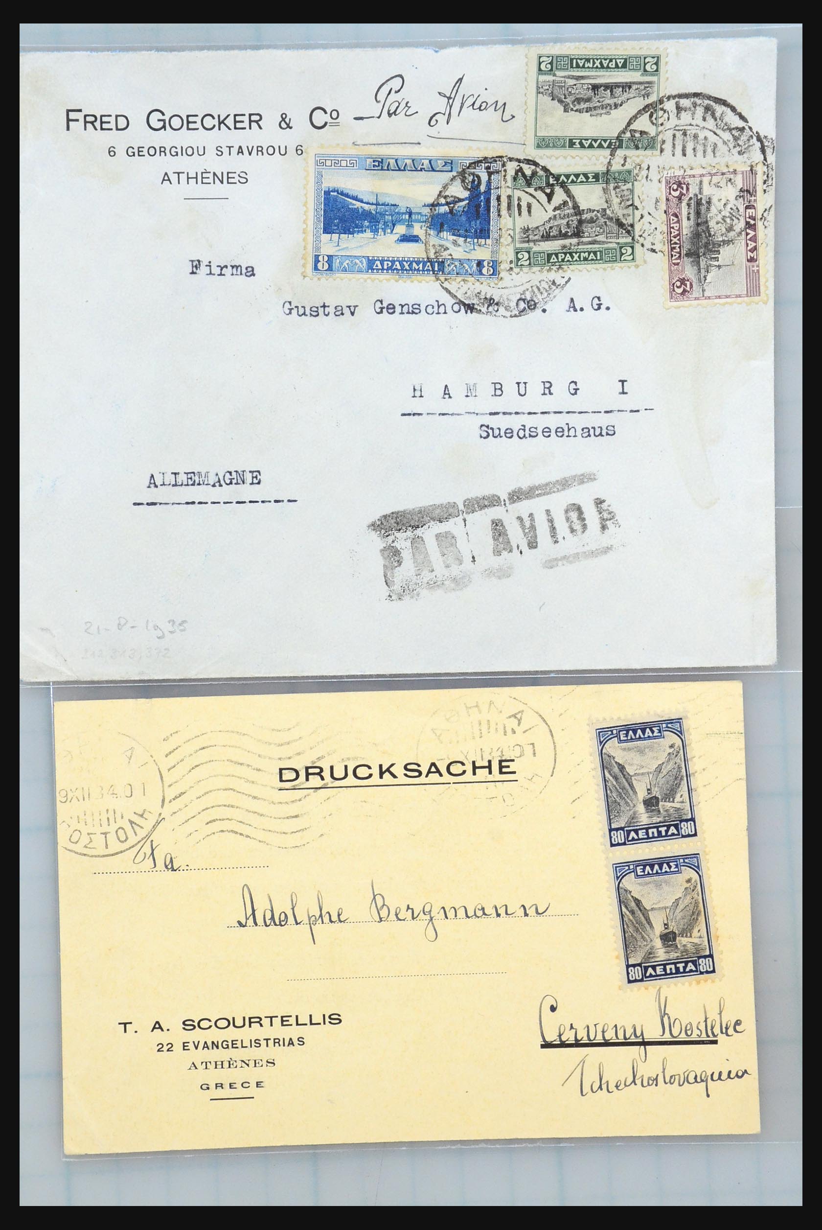 31358 161 - 31358 Portugal/Luxemburg/Griekenland brieven 1880-1960.